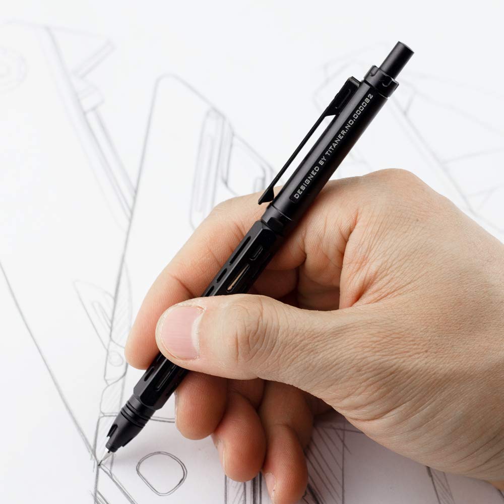 Amazon.co.jp: TITANER CNC 機械加工 チタン シャープペンシル メタル