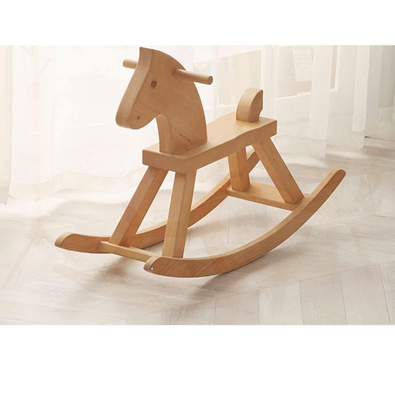 Amazon.co.jp: 小さな木製の馬 子供のロッキングホース ロッカーに乗る