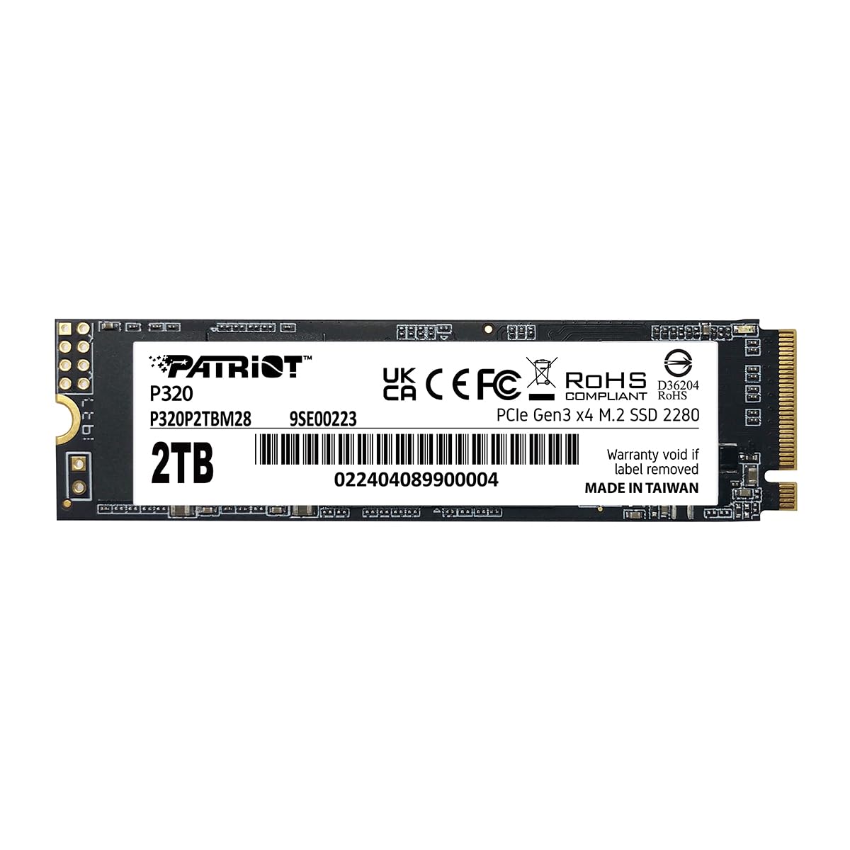 Amazon.com: Patriot Memory P320 2TB Internal SSD - NVMe PCIe Gen