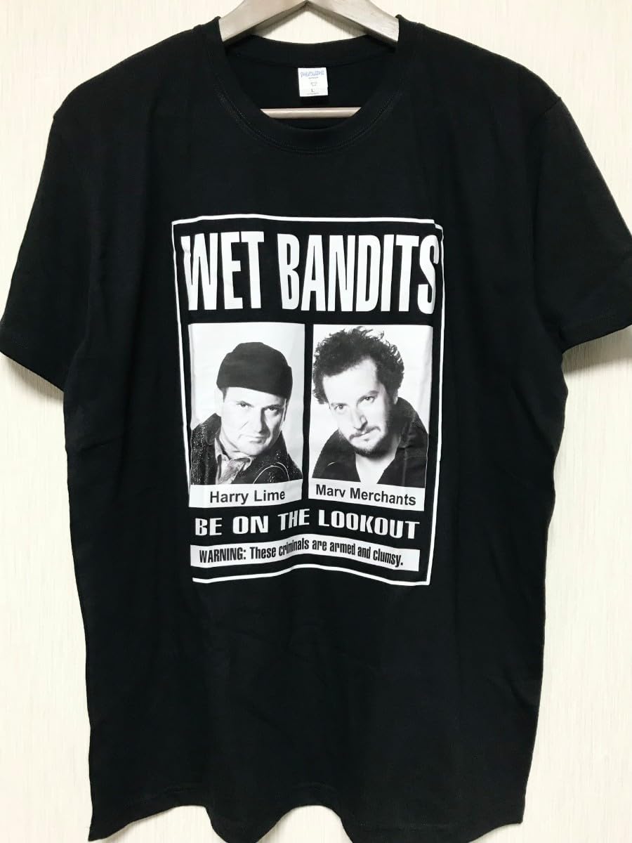 Amazon.co.jp: Home Alone Tシャツ ホームアローン ブラック 泥棒