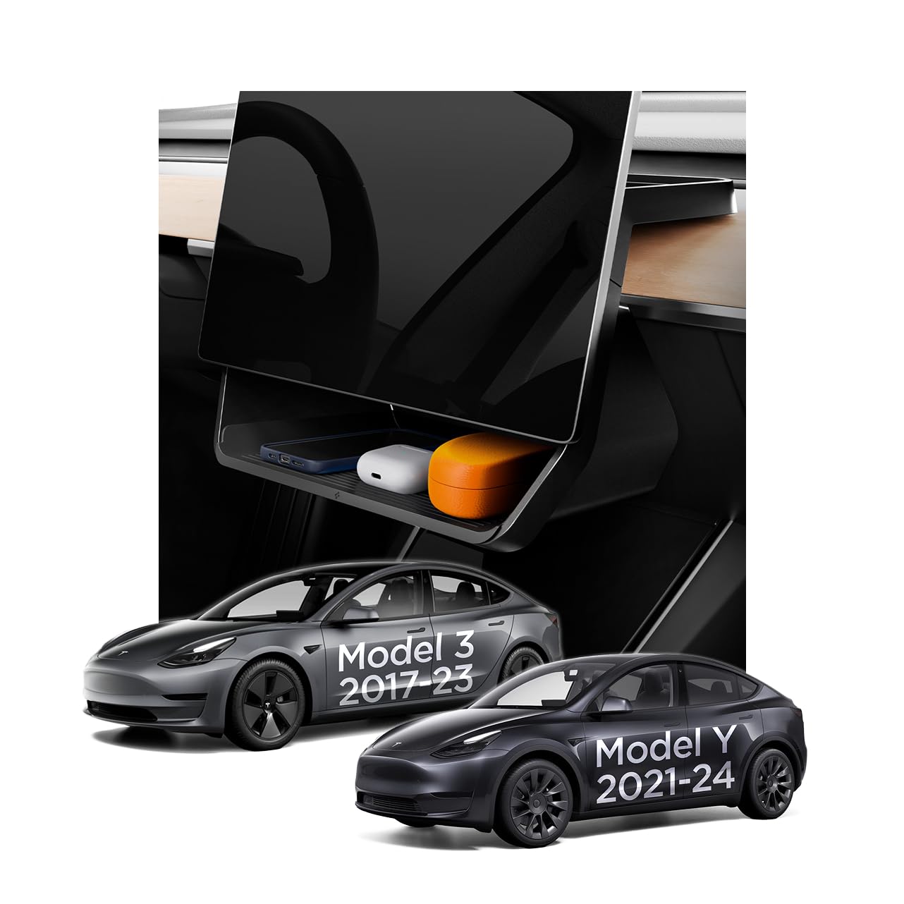 Amazon | Spigen アンダースクリーンストレージオーガナイザー Tesla