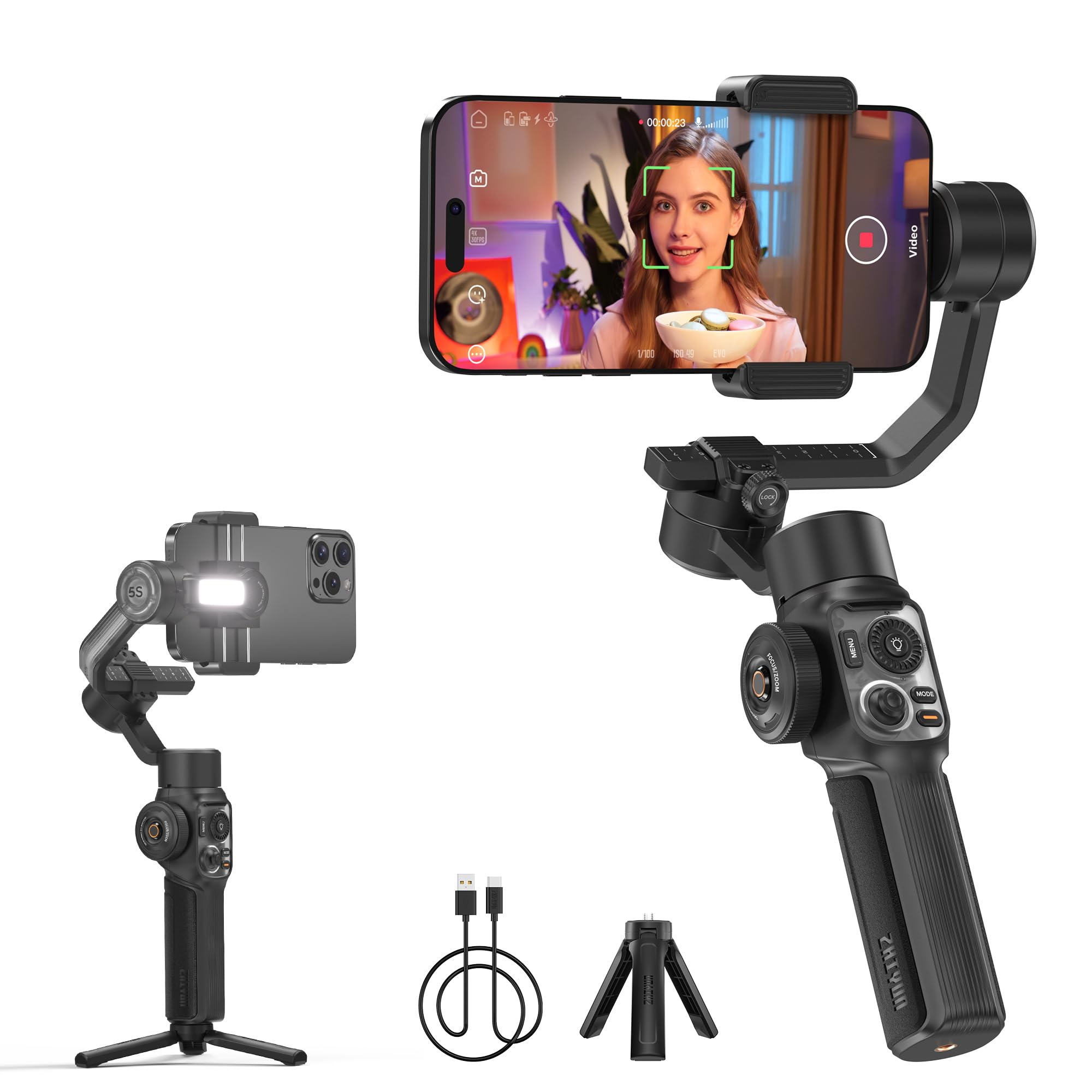 Amazon.com: ZHIYUN Smooth 5S AI [Official] 3-Axis Gimbal