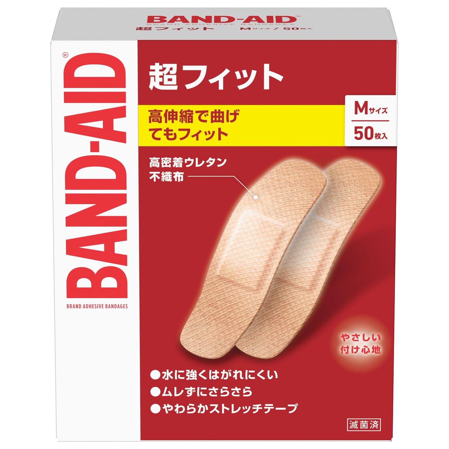 Amazon.co.jp: BAND-AID(バンドエイド) 救急絆創膏 超フィット Mサイズ