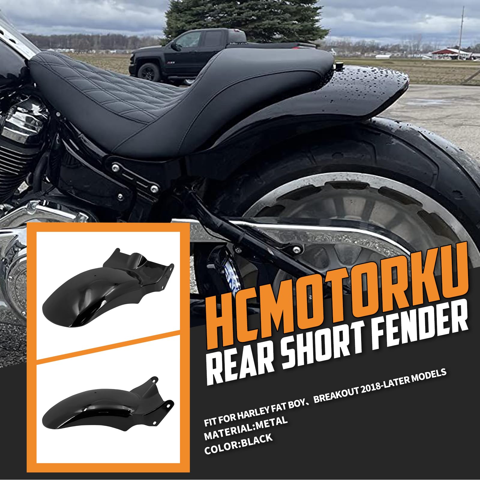 Amazon | HCmotorku バイク リアフェンダー ショートフェンダー