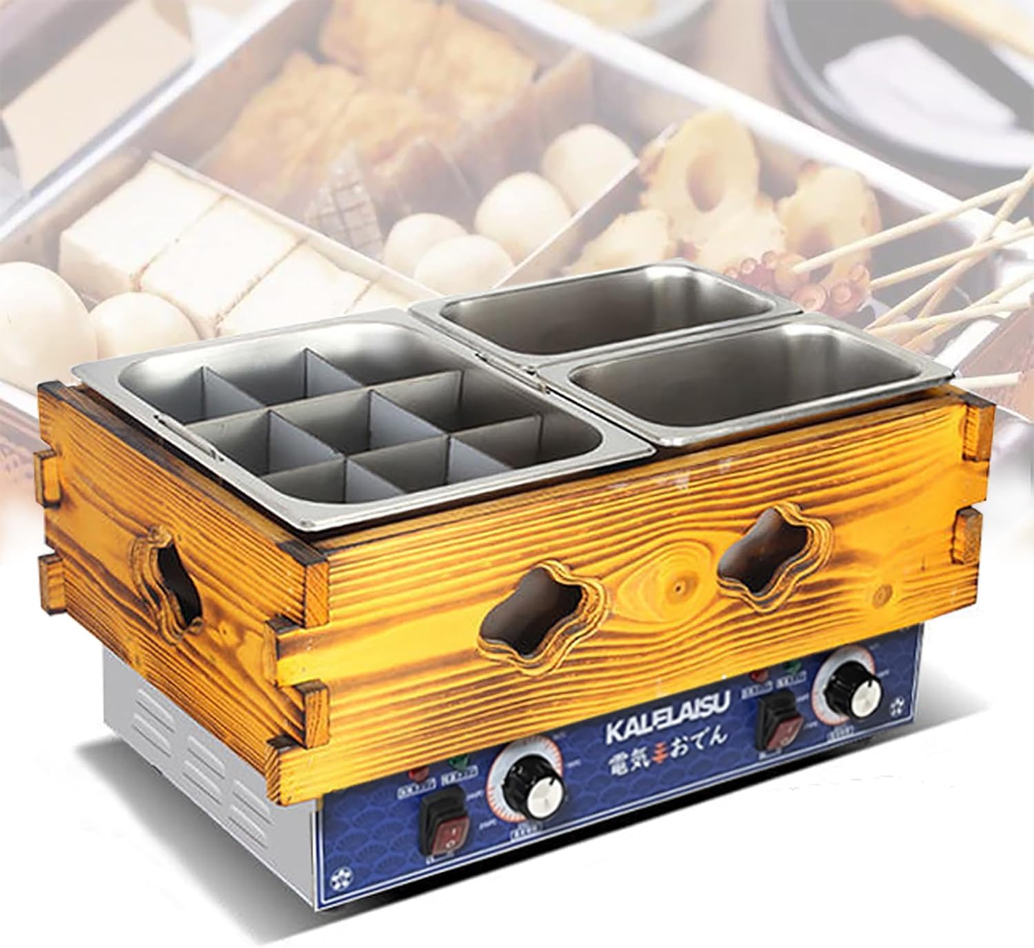 Amazon | KALELAISU おでん鍋 20L大容量 電気おでん鍋 0-300℃温度調節