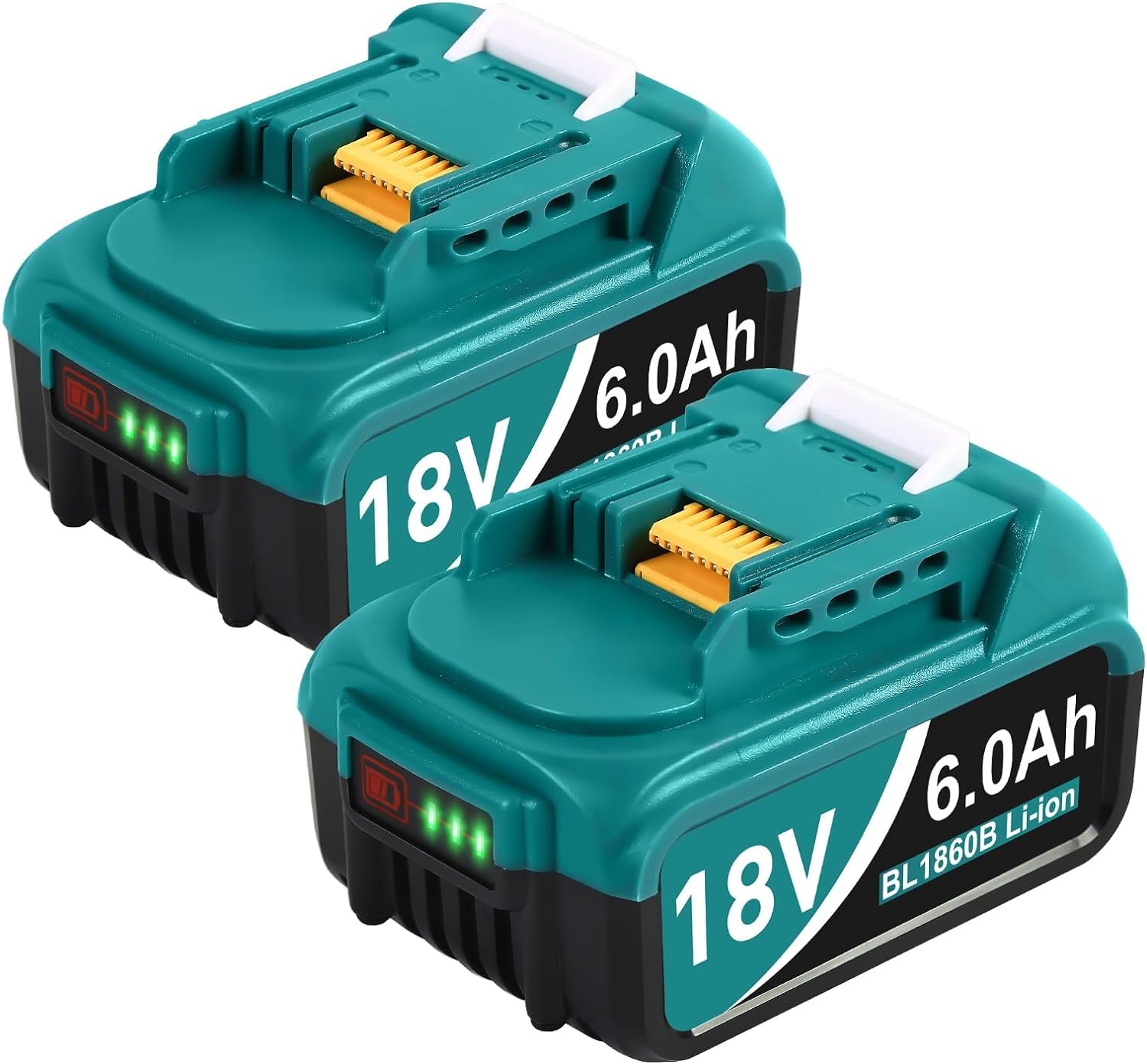 Amazon.com: Twupixy 2Pack 18-Volt Replace for Makita 18V Battery