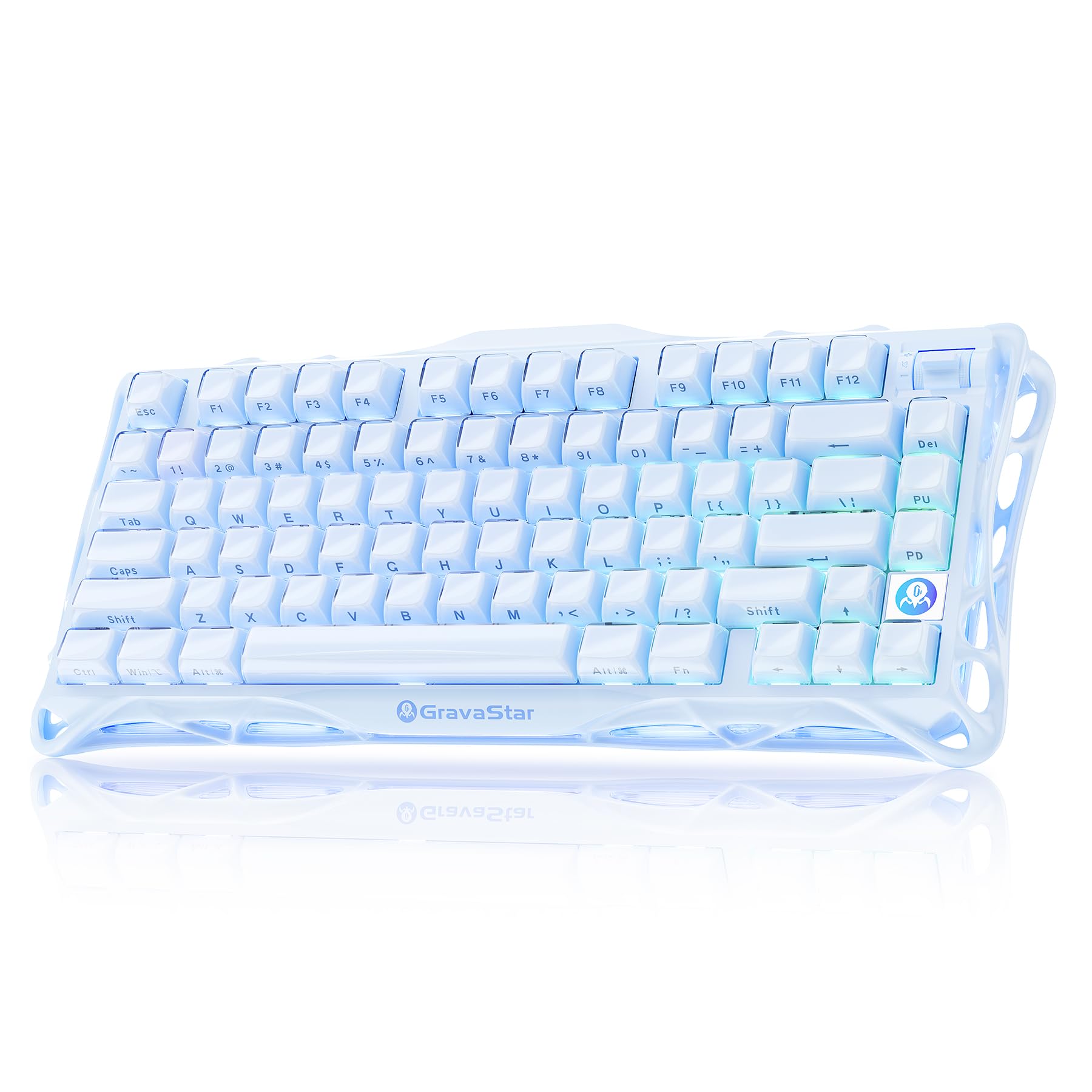 Amazon.com: GravaStar Mercury K1 75% Blue Gaming Keyboard