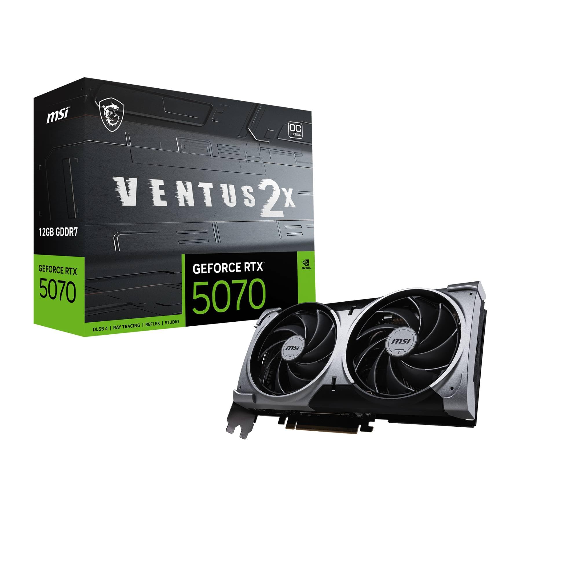 MSI GeForce RTX 5070 12G Ventus 2X OC : Amazon.ca: Electronics