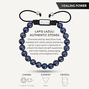 Amazon.com: RTZN® Lapis Lazuli Bracelet for Men – Premium Artisan