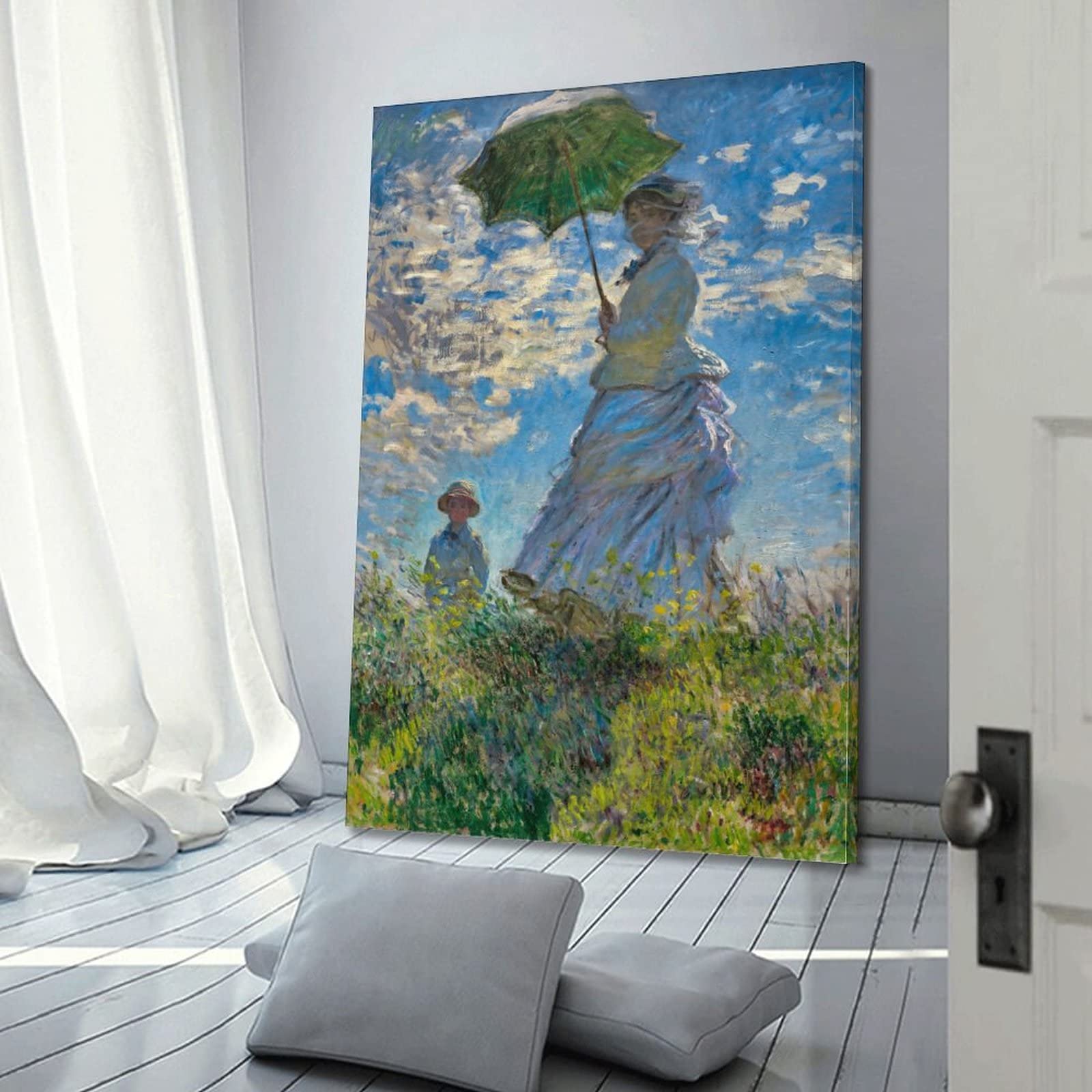 Amazon.co.jp: Claude Monetクロード・モネ(日傘をさす女-モネ夫人と