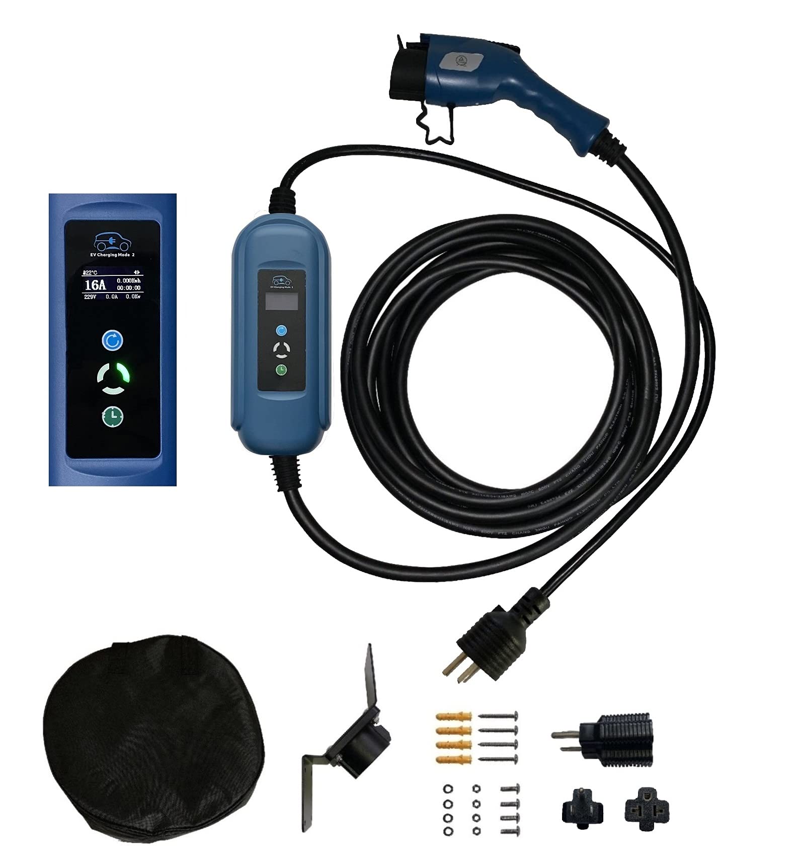 Amazon.co.jp: EV充電器 EVSE PHEV SAE J1772 J1772A IL型 ホーム接地