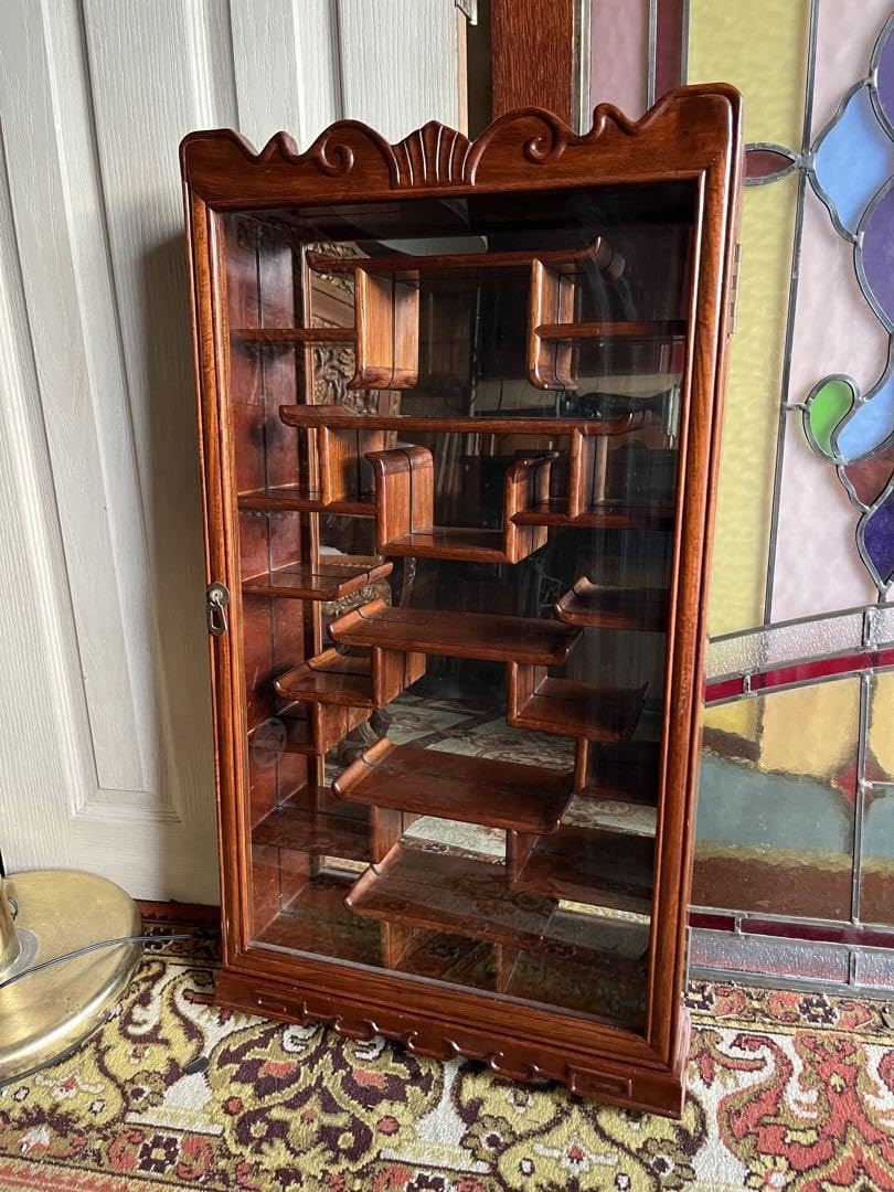 Amazon.co.jp: 中国 唐木 飾り棚 インテリア アンティーク ビンテージ