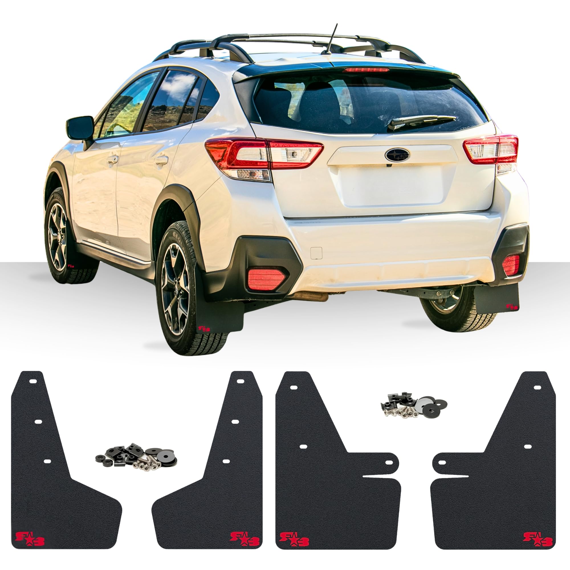 Amazon | Rokblokz マッドフラップ 2018-2023 スバル クロストレック用