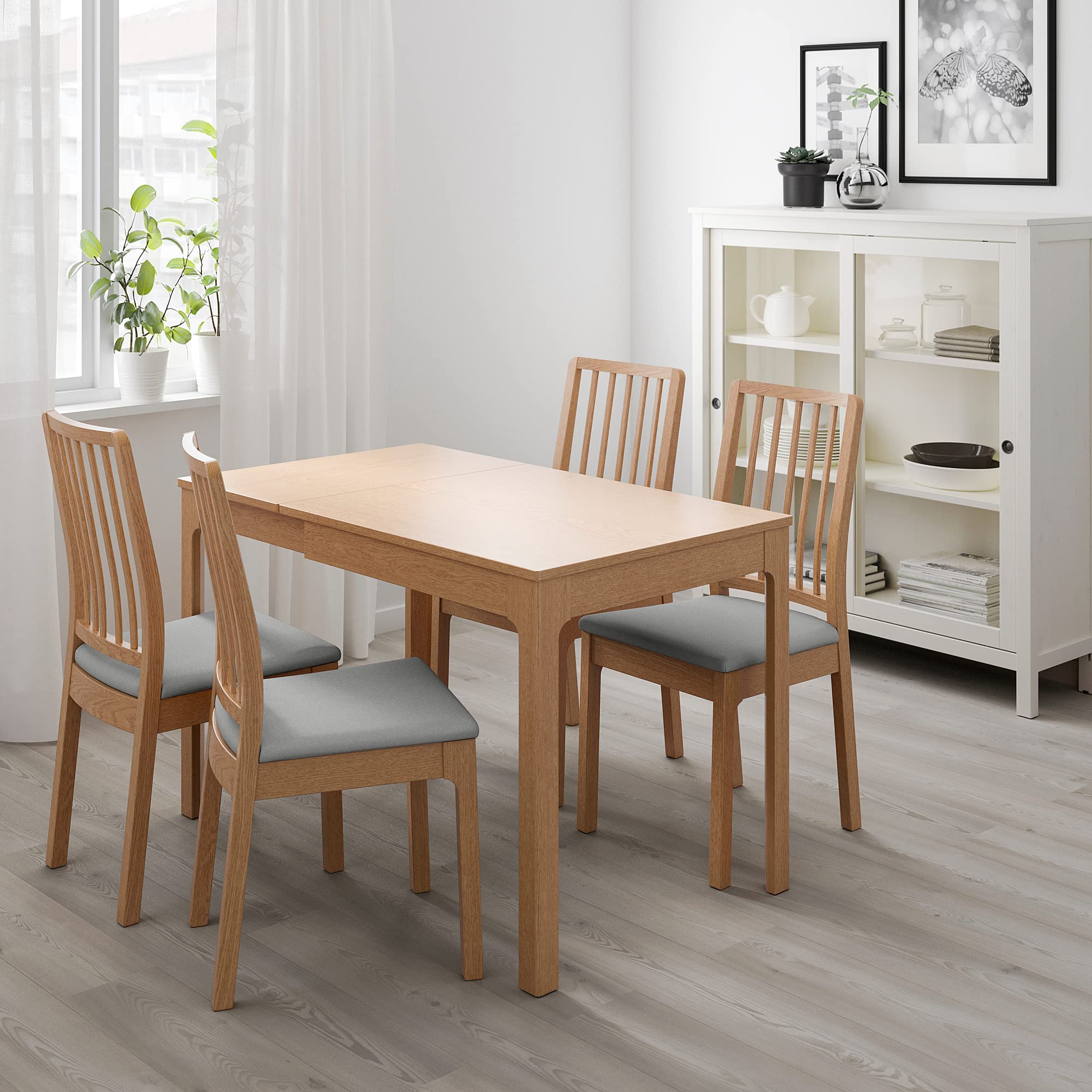 IKEA EKEDALEN Extendable Table Oak 80/120 x 70 cm : Amazon.com.be