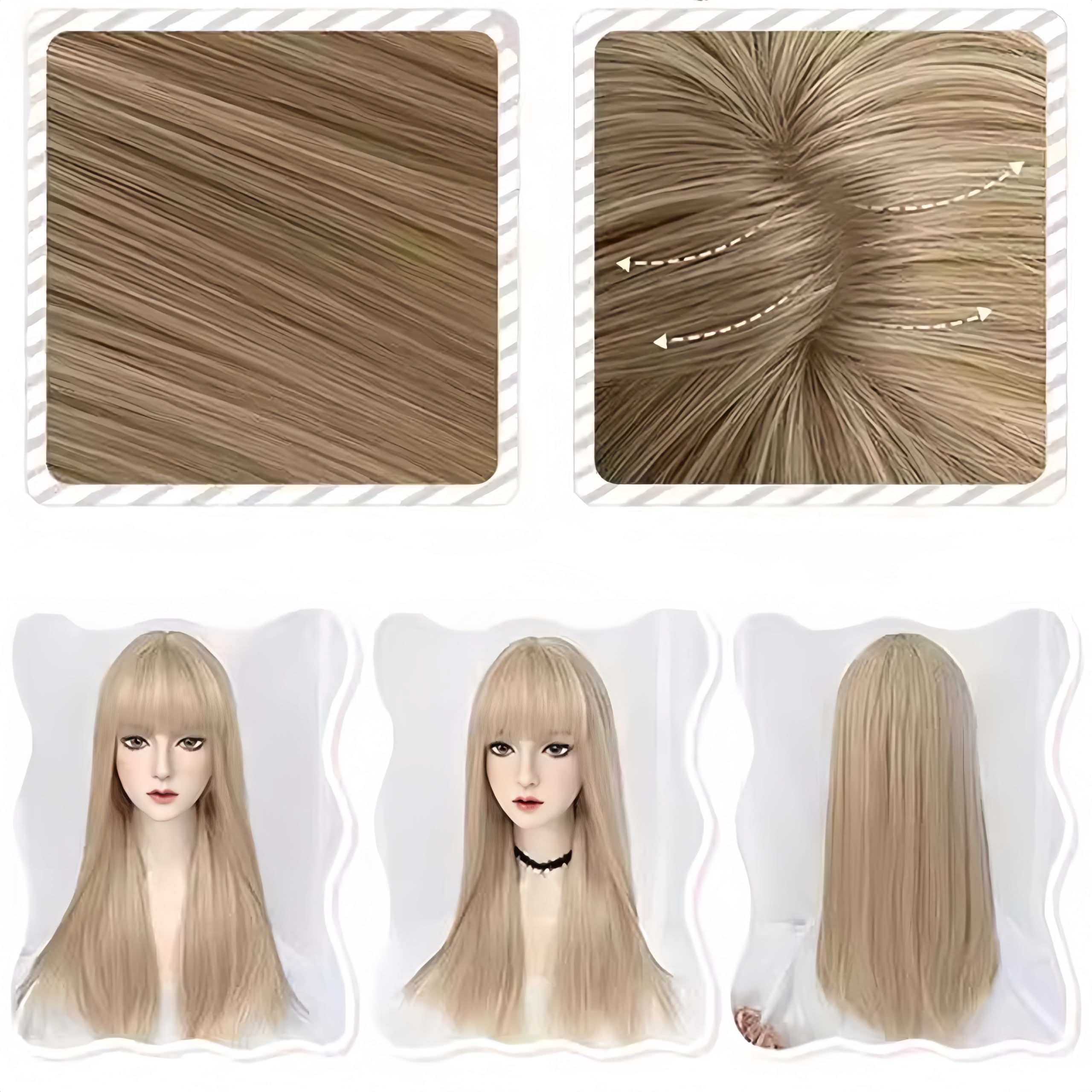 Amazon.co.jp: Rekucci シスター ウィッグ 修女 修道女 聖女 コスプレ