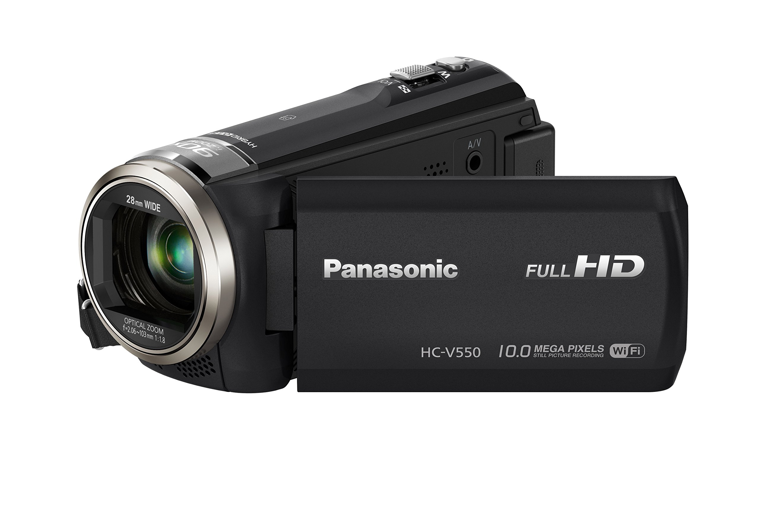 Panasonic HC-V550 Full HD Camcorder - Black (2.51MP, 50x Zoom) 3.0