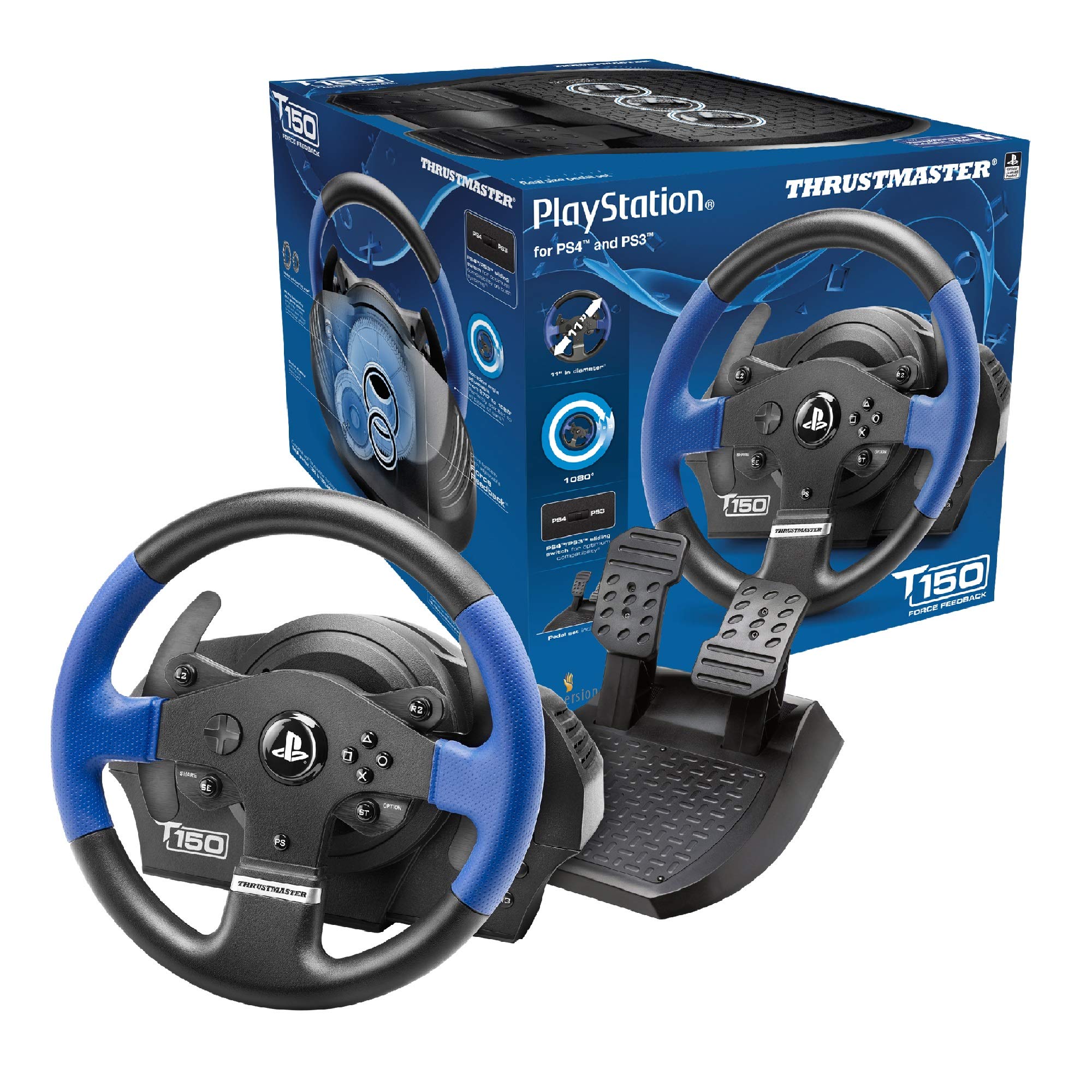 Amazon.com: Thrustmaster T150 Force Feedback Wheel (PS4/PS3/PC DVD