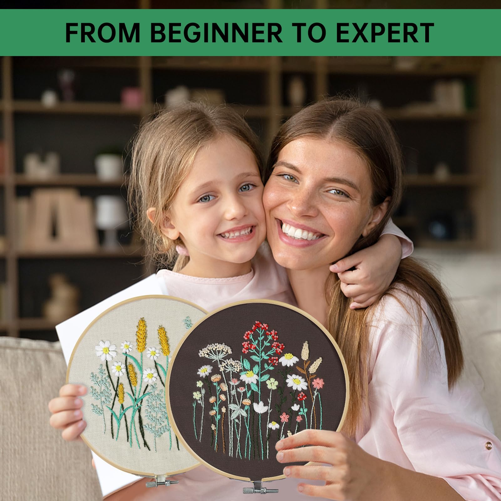 Amazon.com: CYANFOUR 6 Stage Embroidery Kit for Beginners Adults