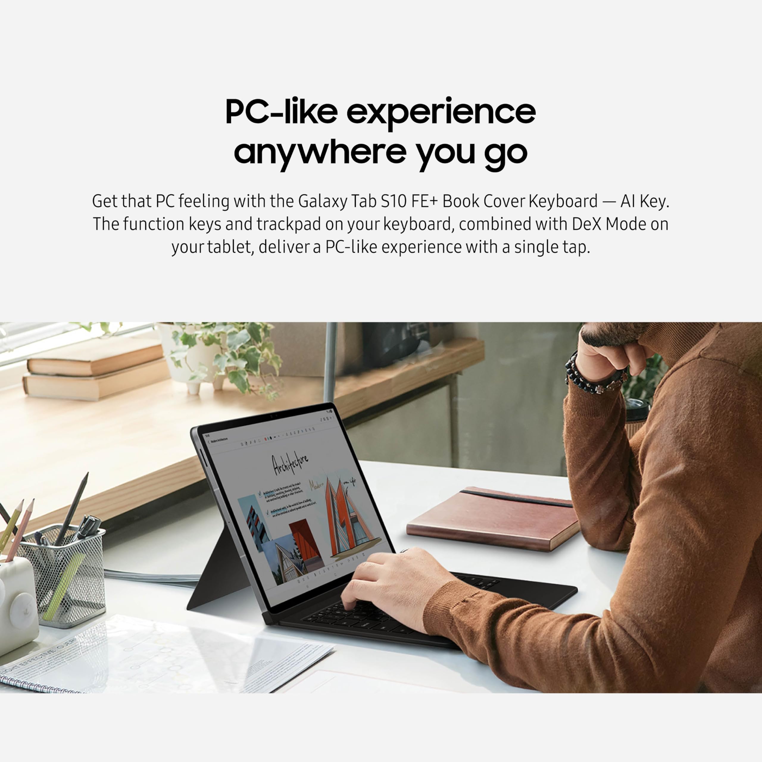 Amazon.com : Samsung Galaxy Tab S10 FE+ Book Cover Keyboard - AI