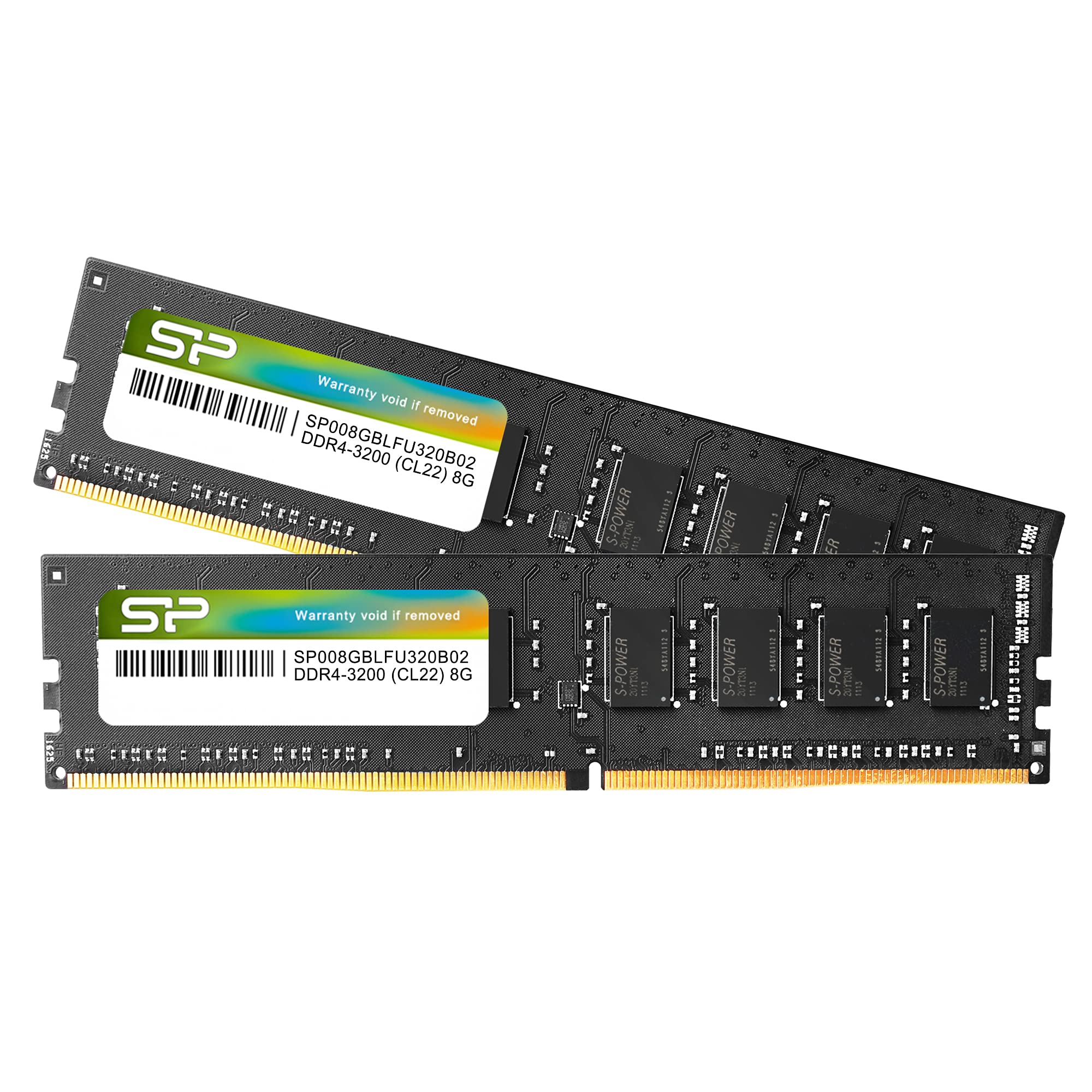 Silicon Power DDR4 16GB Kit (8GB x2) 3200MHz (PC4-25600) CL22