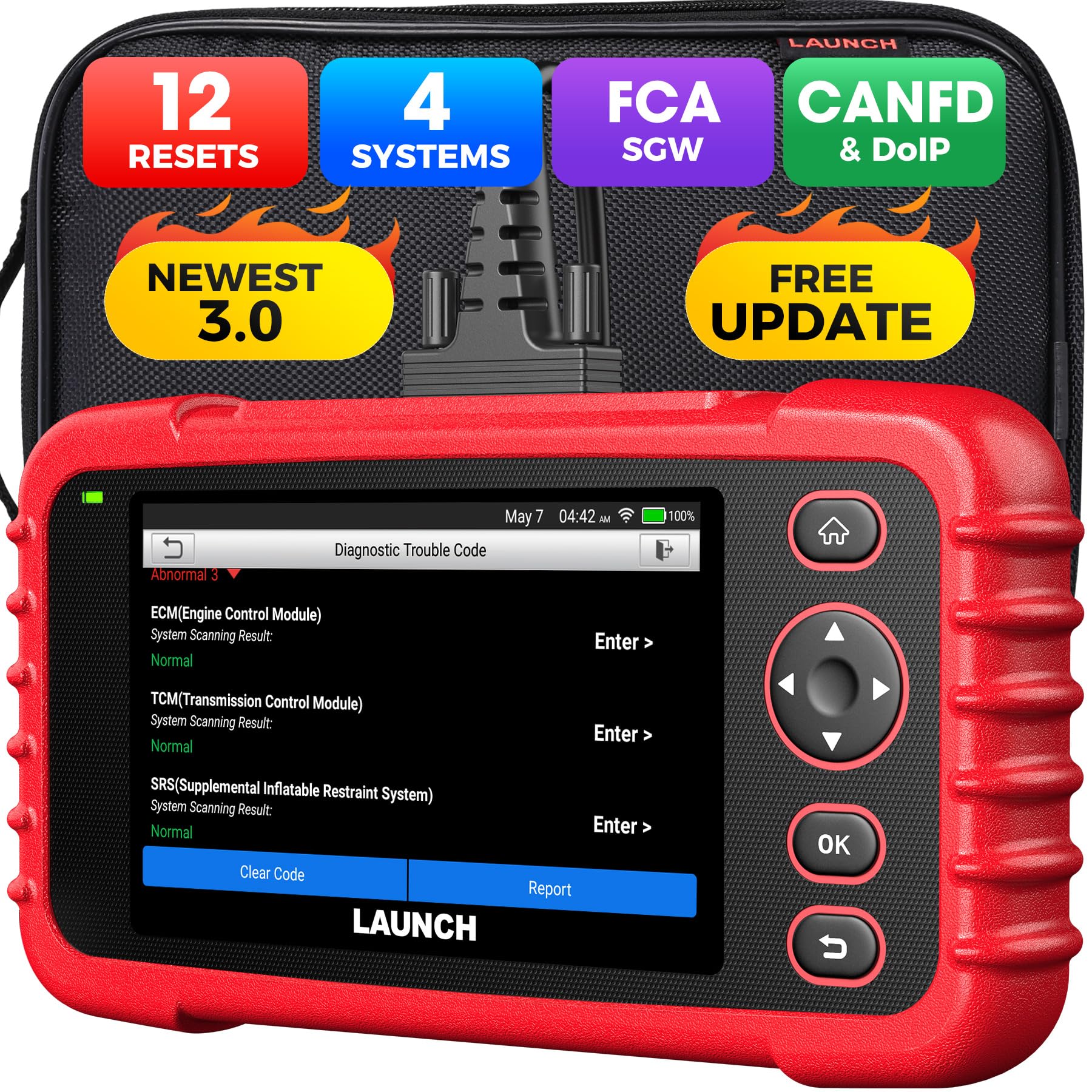 Amazon.co.jp: LAUNCH CRP129X（Elite） obd2 診断機 日本語対応，4