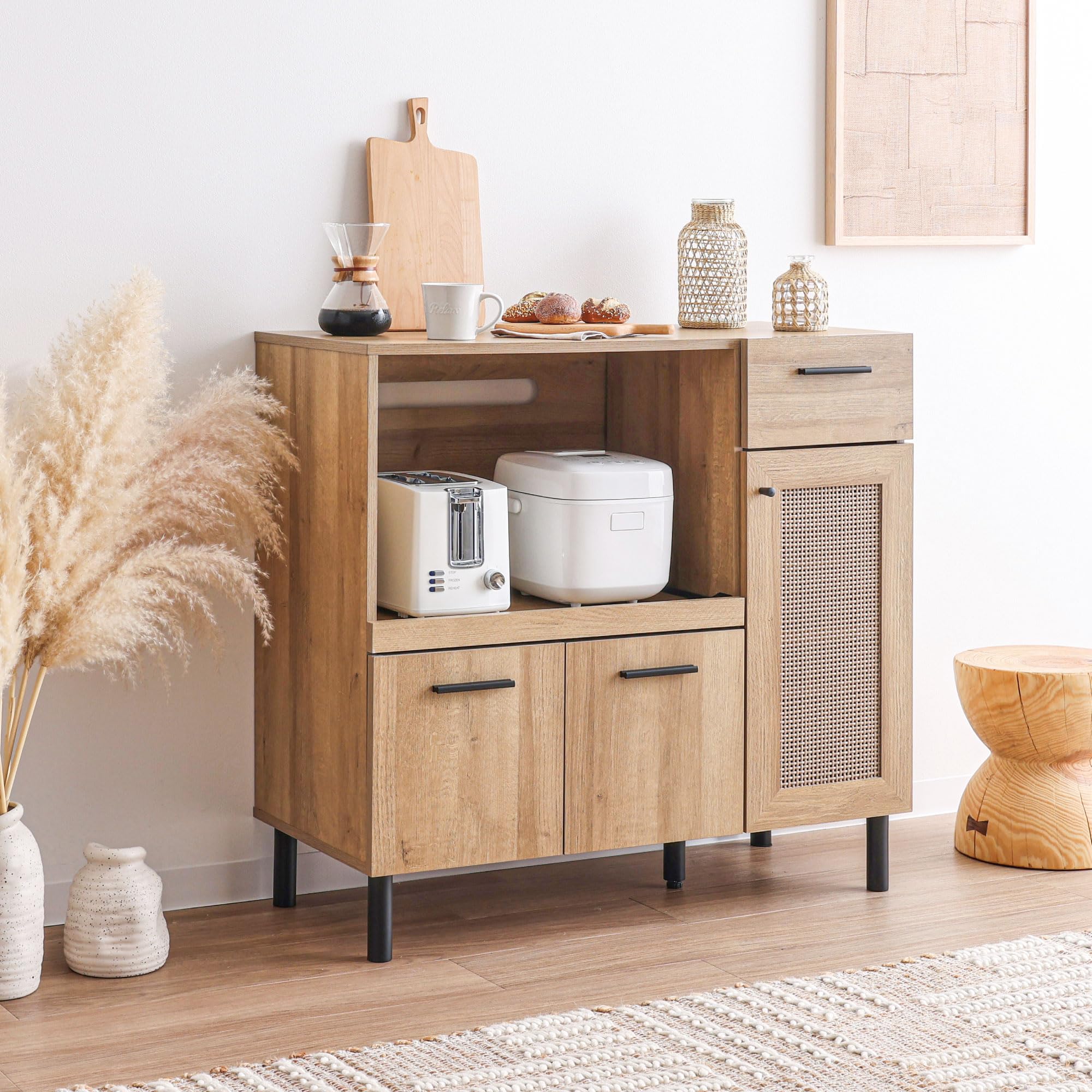 Amazon｜VENTOTA キッチンボード 90cm幅 キッチンラック レンジ台