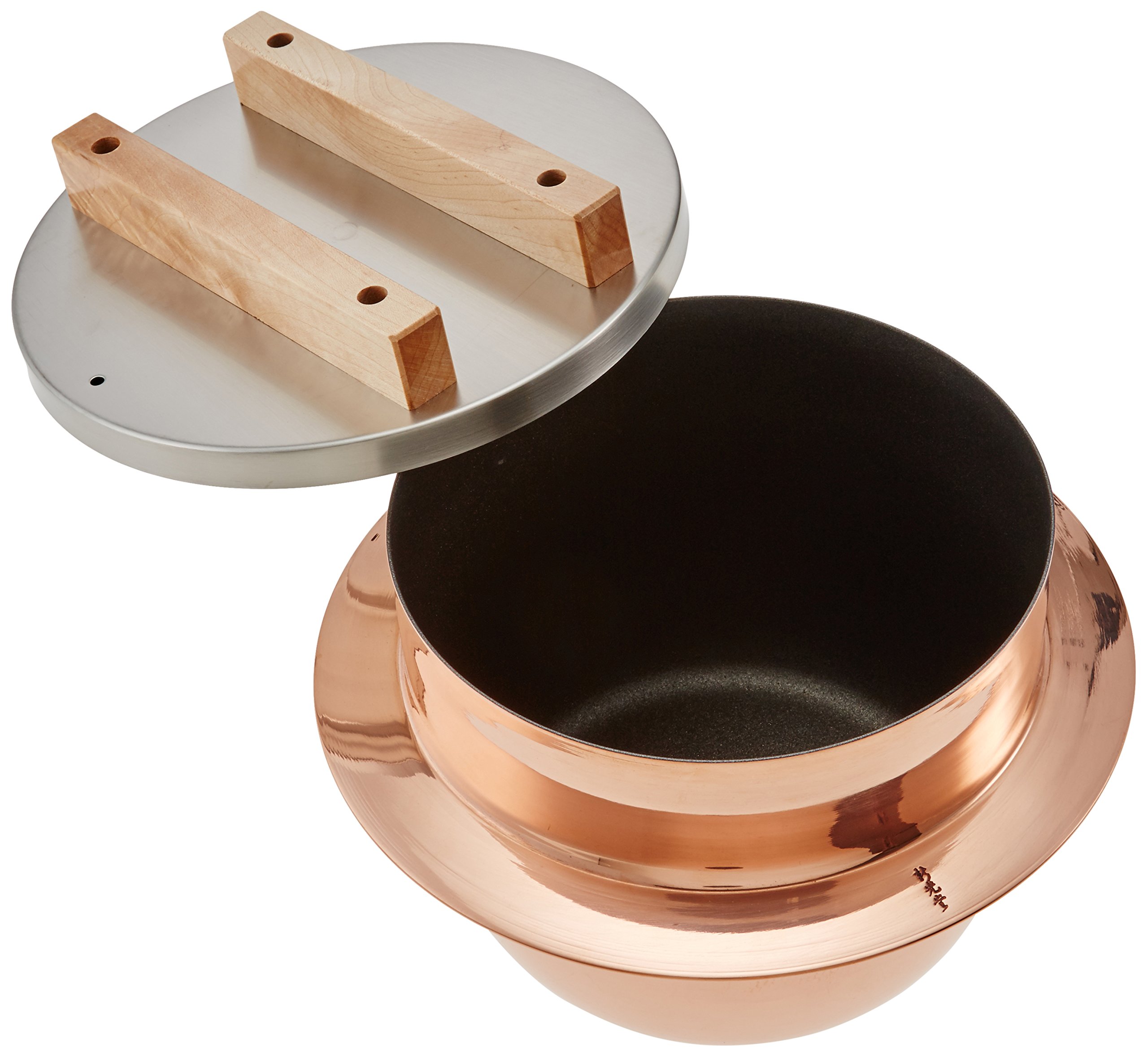 Amazon.co.jp : 新光堂 純銅製 炊飯釜 ごはんはどうだ! 5合釜 : ホーム