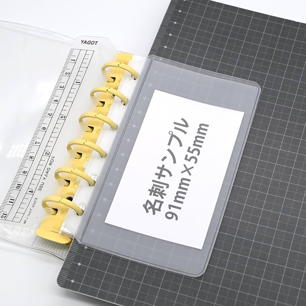 Amazon.co.jp: TSUKURIRO ミニ6穴 システム手帳 カラー リング PVC