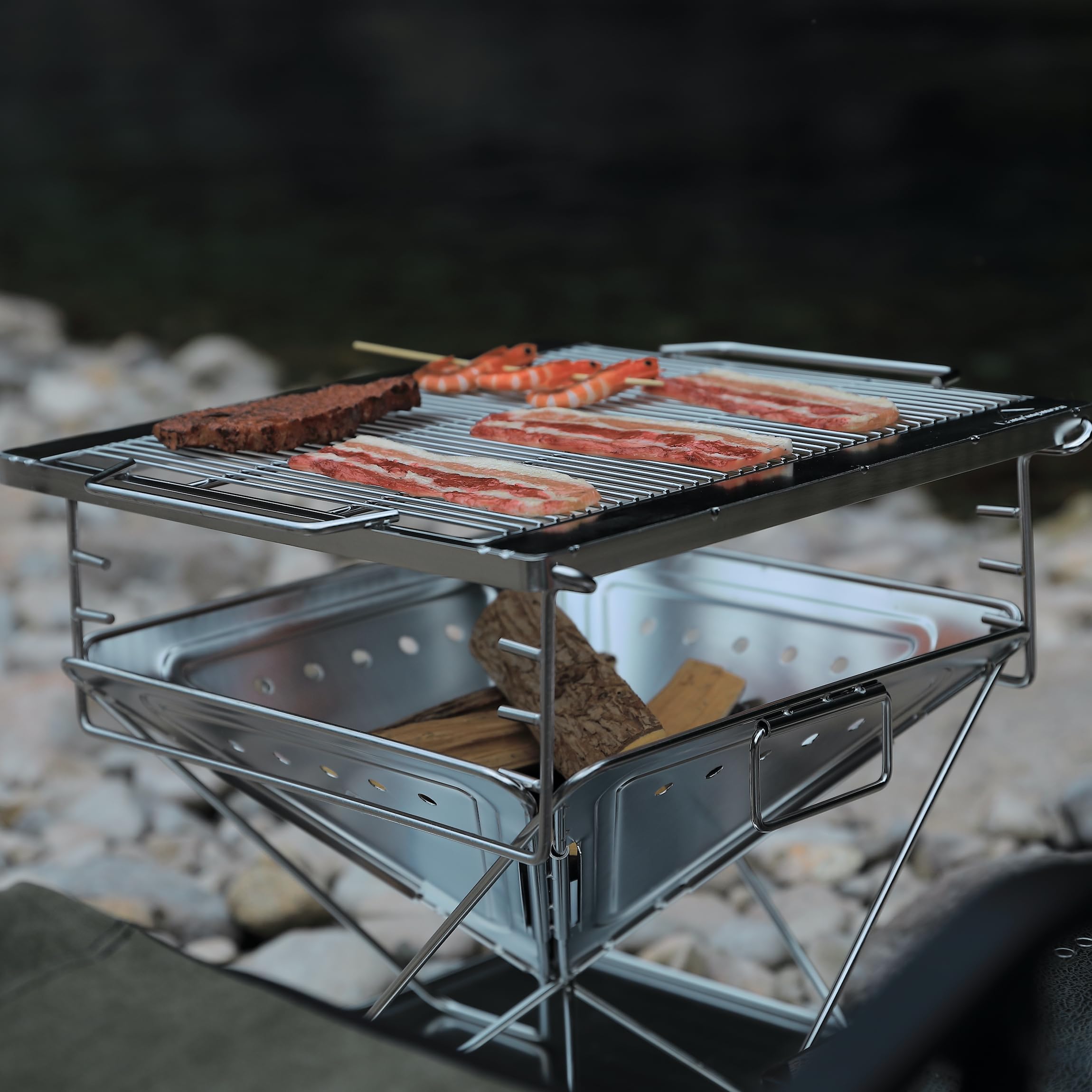 Amazon | キャンピングムーン（CAMPING MOON）極太ステンレス焼網