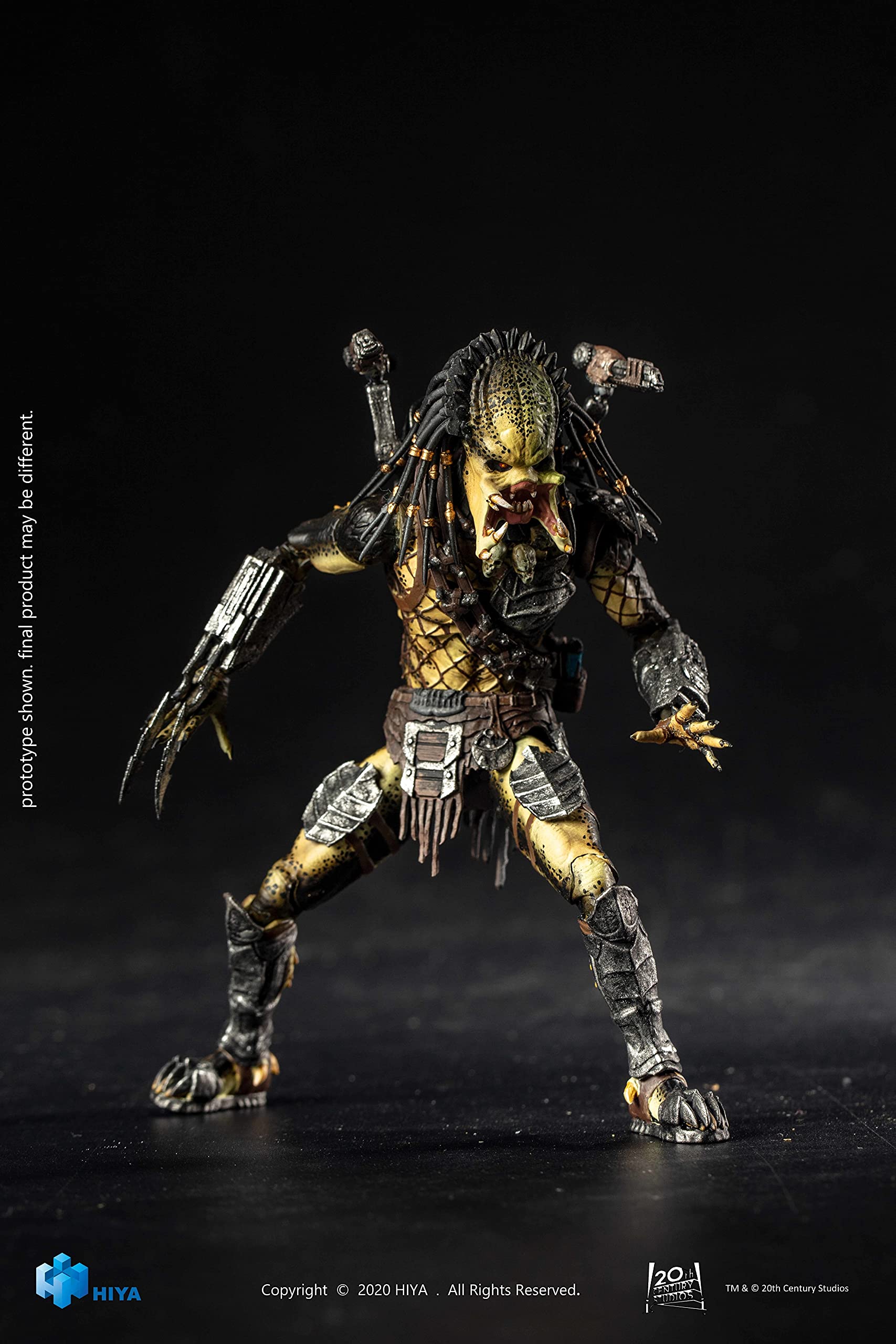 Hiya Toys Alien vs. Predator 2: Unmasked Wolf Predator 1:18 Scale