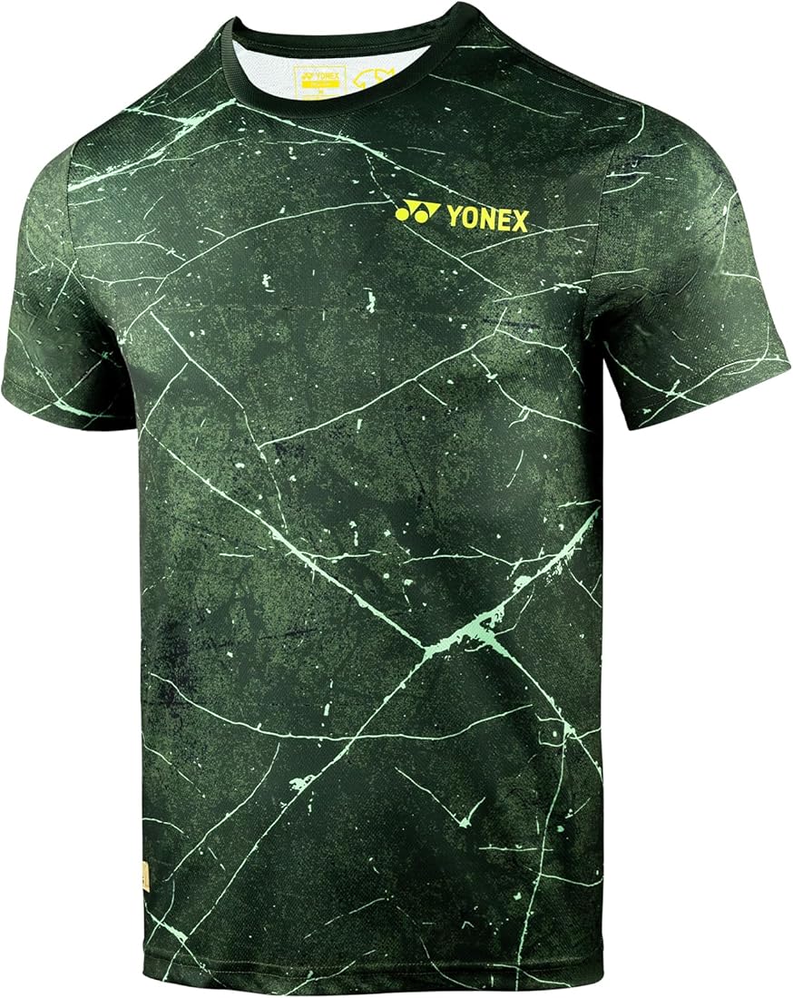 YONEX Unisex-Youth Polyester Badminton T Shirt (M 2666_DEEP Depths