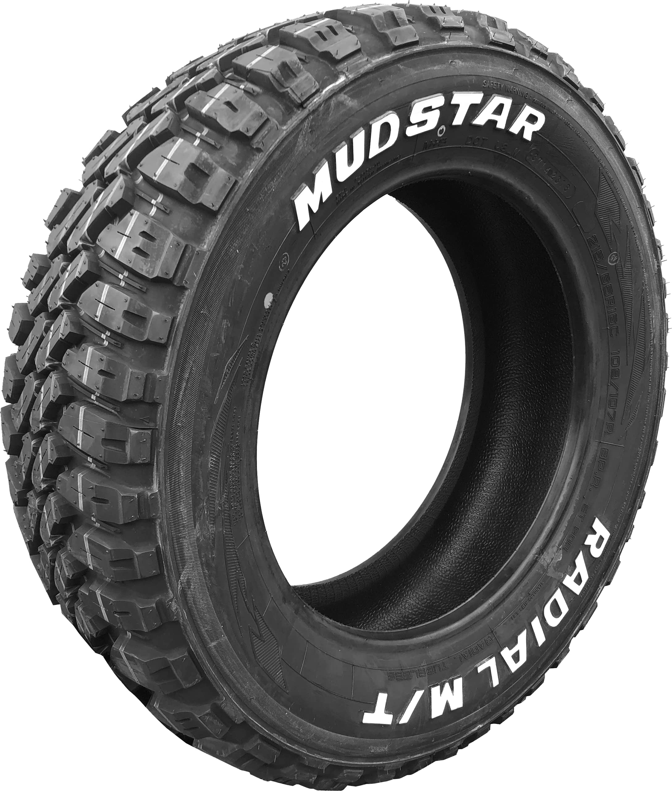 Amazon.co.jp: MUDSTAR RADIAL M/T 195/65R15 91T WL ホワイトレター
