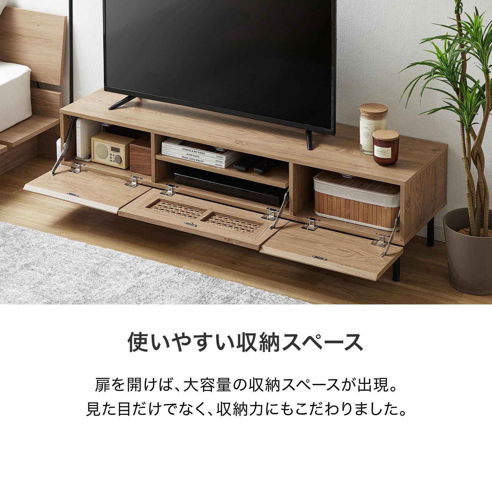 Amazon｜LOWYA ロウヤ テレビ台 テレビボード ローボード テレビラック