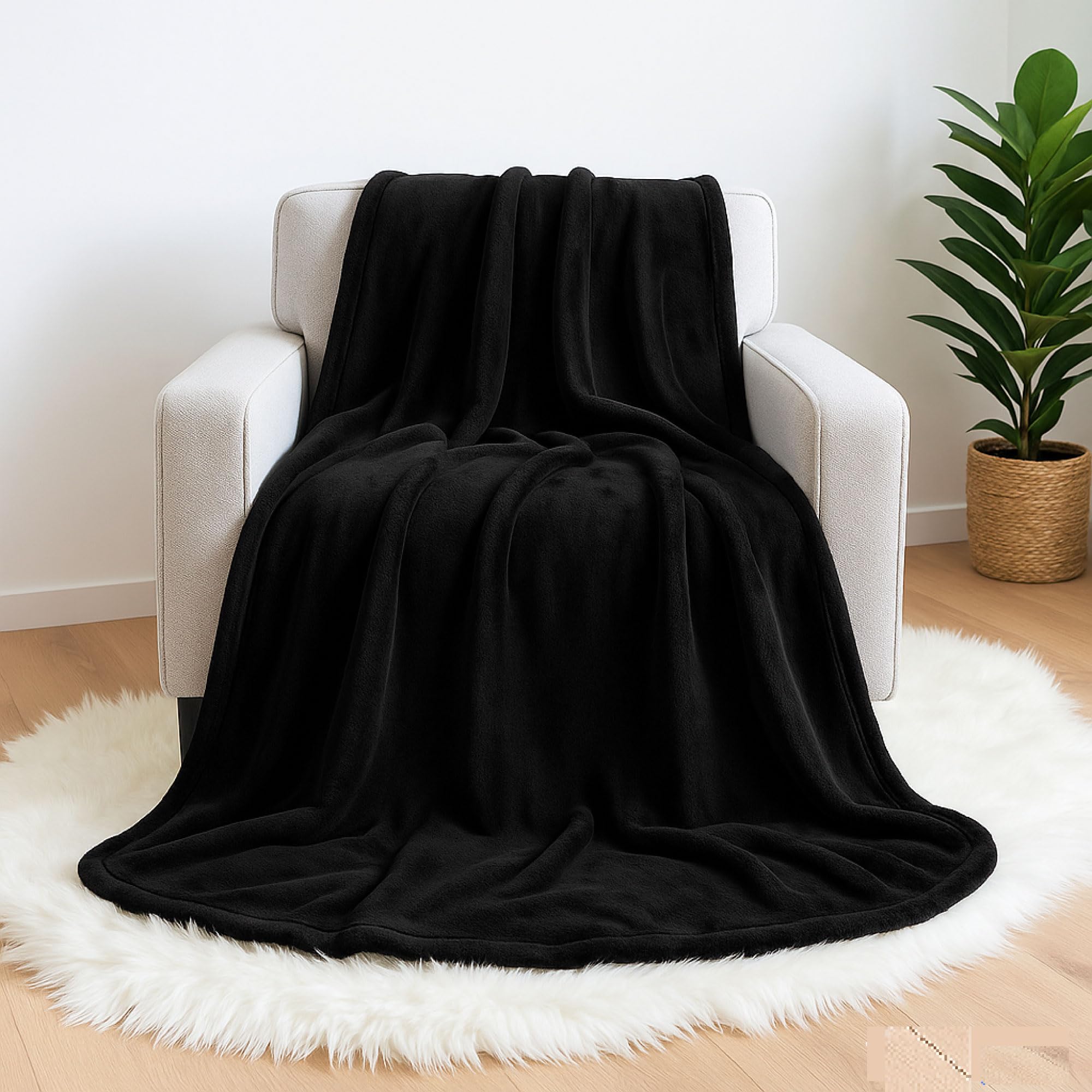 Amazon.com: Polar Fleece Throw Blanket for Couch, Twin Bed, Chair
