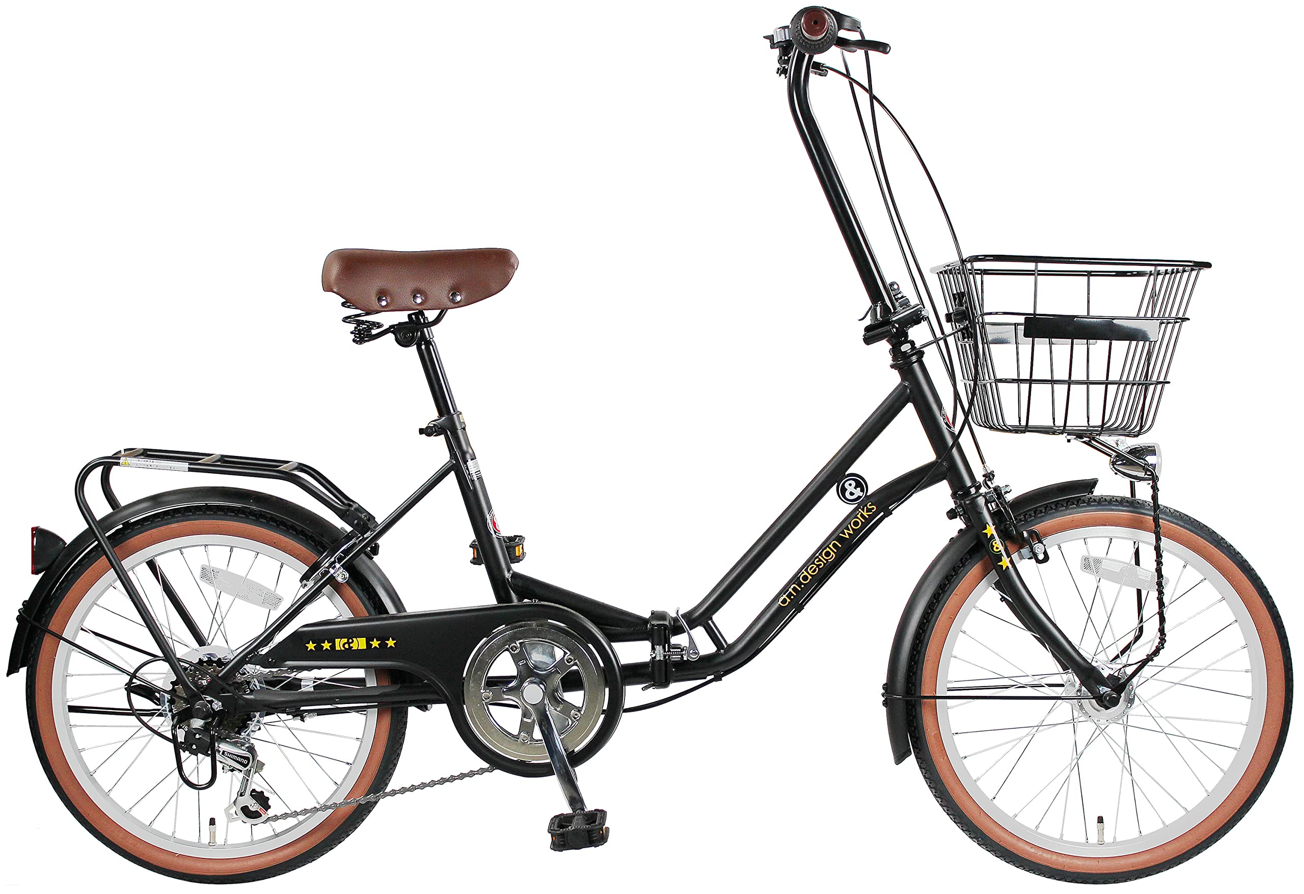 Amazon | a.n.design works FBA206HD マットブラック 折りたたみ自転車