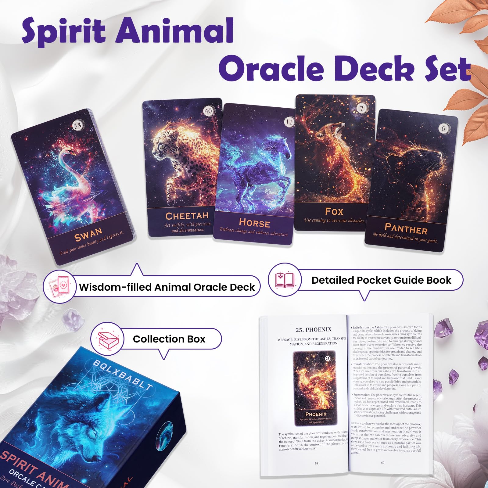 Amazon.co.jp: BQLXBABLT スピリットアニマルオラクルカード 初心者