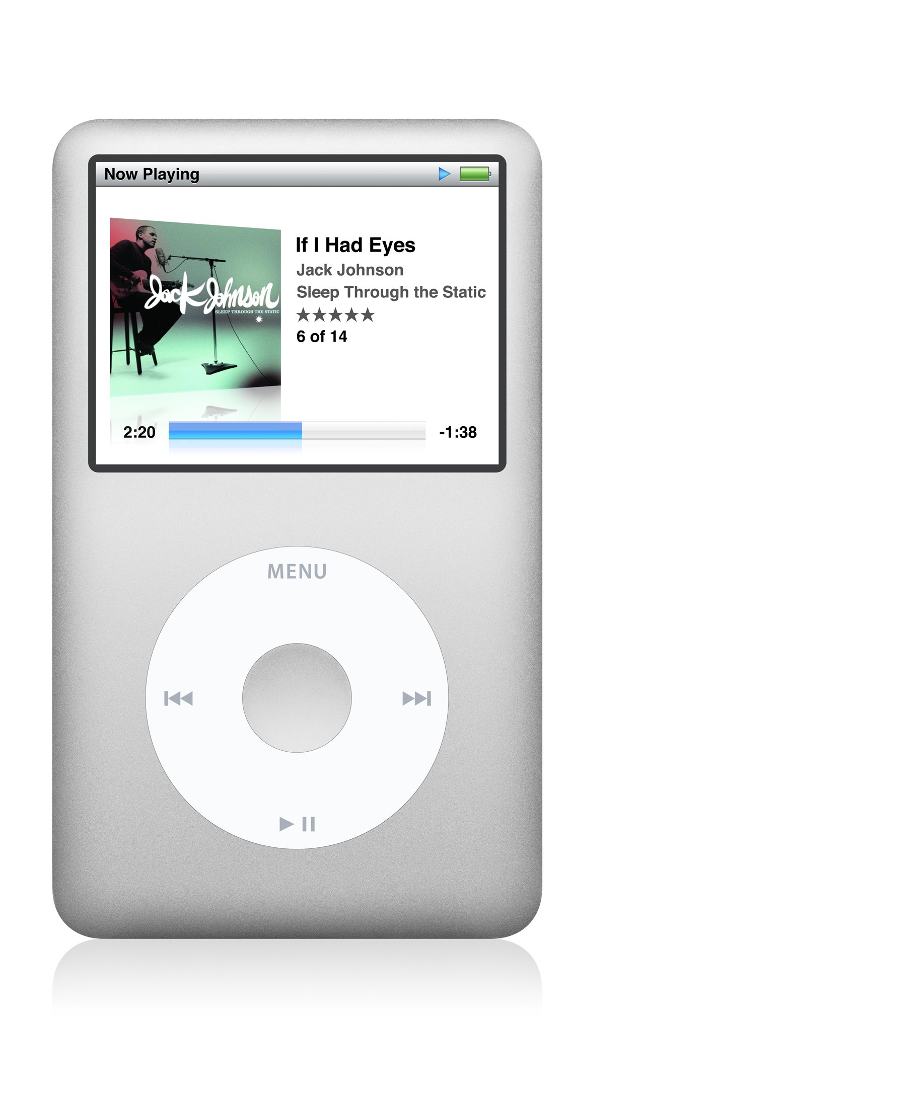 iPod classic 120 GB silver – 7. Generation – MB562LL/A : Amazon
