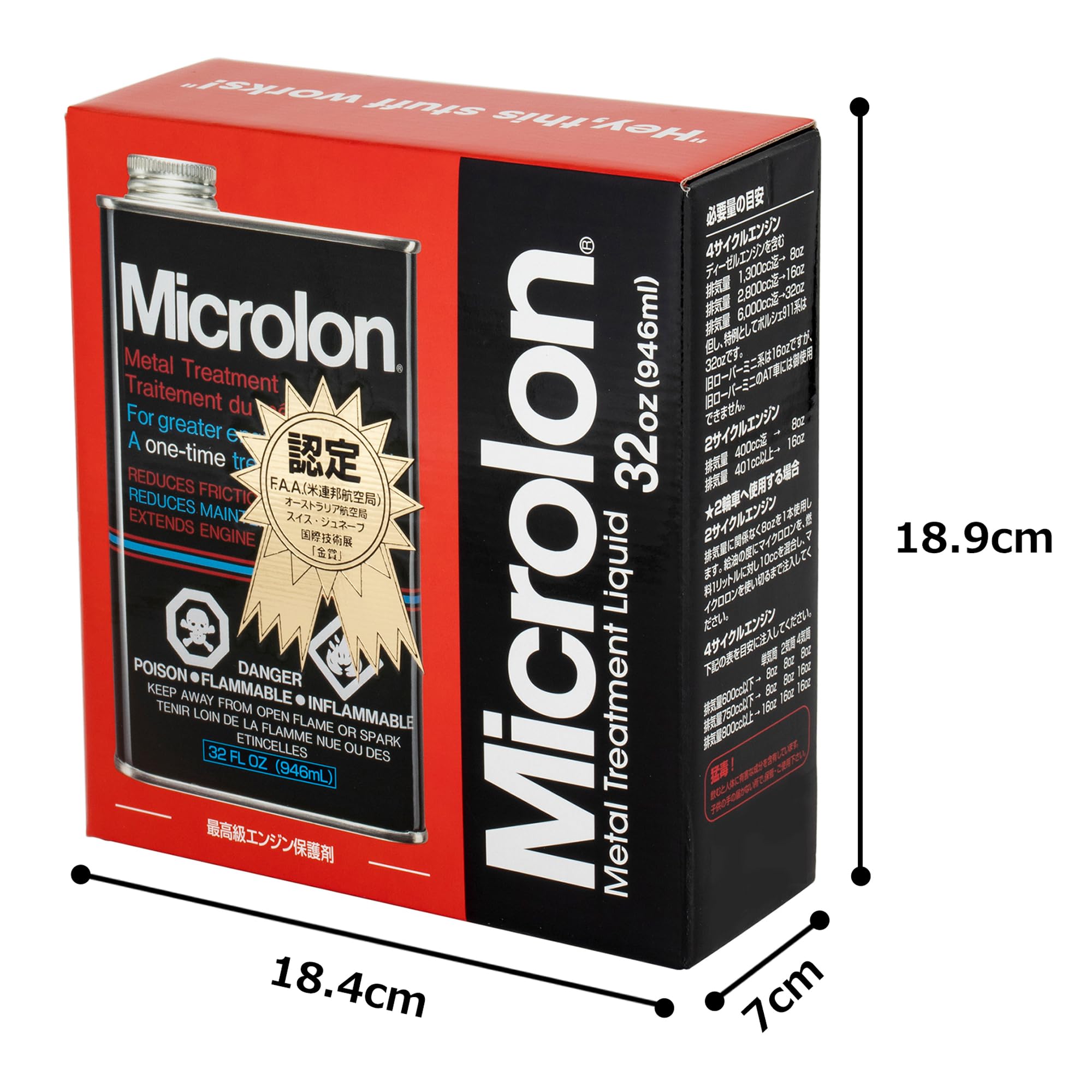 HM104#未使用 マイクロロン32oz（Microlon）最高級エンジン保護材