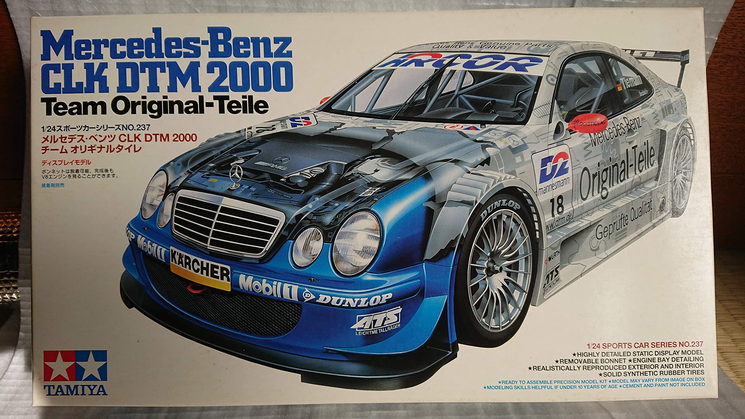 Amazon.com: Mercedes CLK DTM Original Teile Model Car 1/24 Tamiya