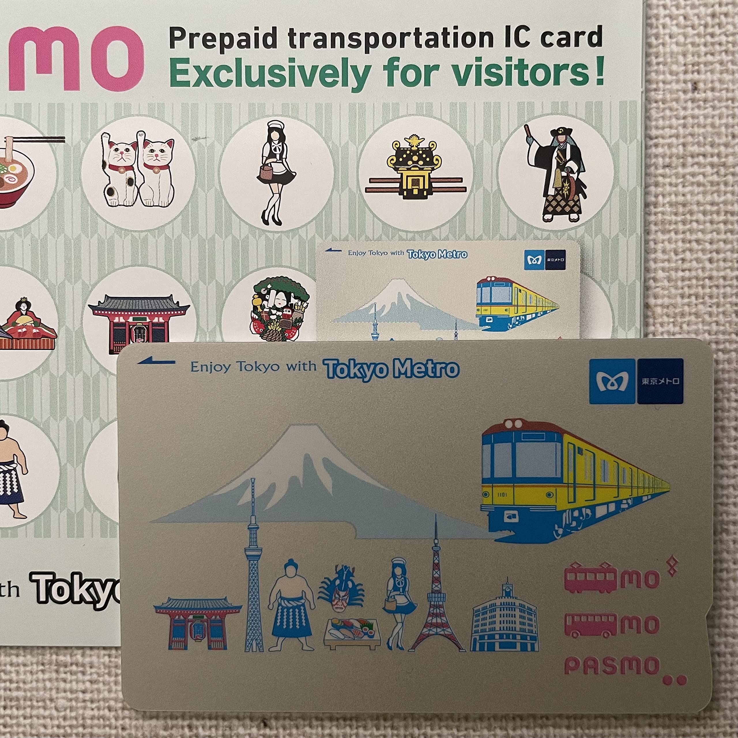 Amazon.co.jp: 使用可能 東京メトロPASMO パスモ 訪日外国人専用 限定