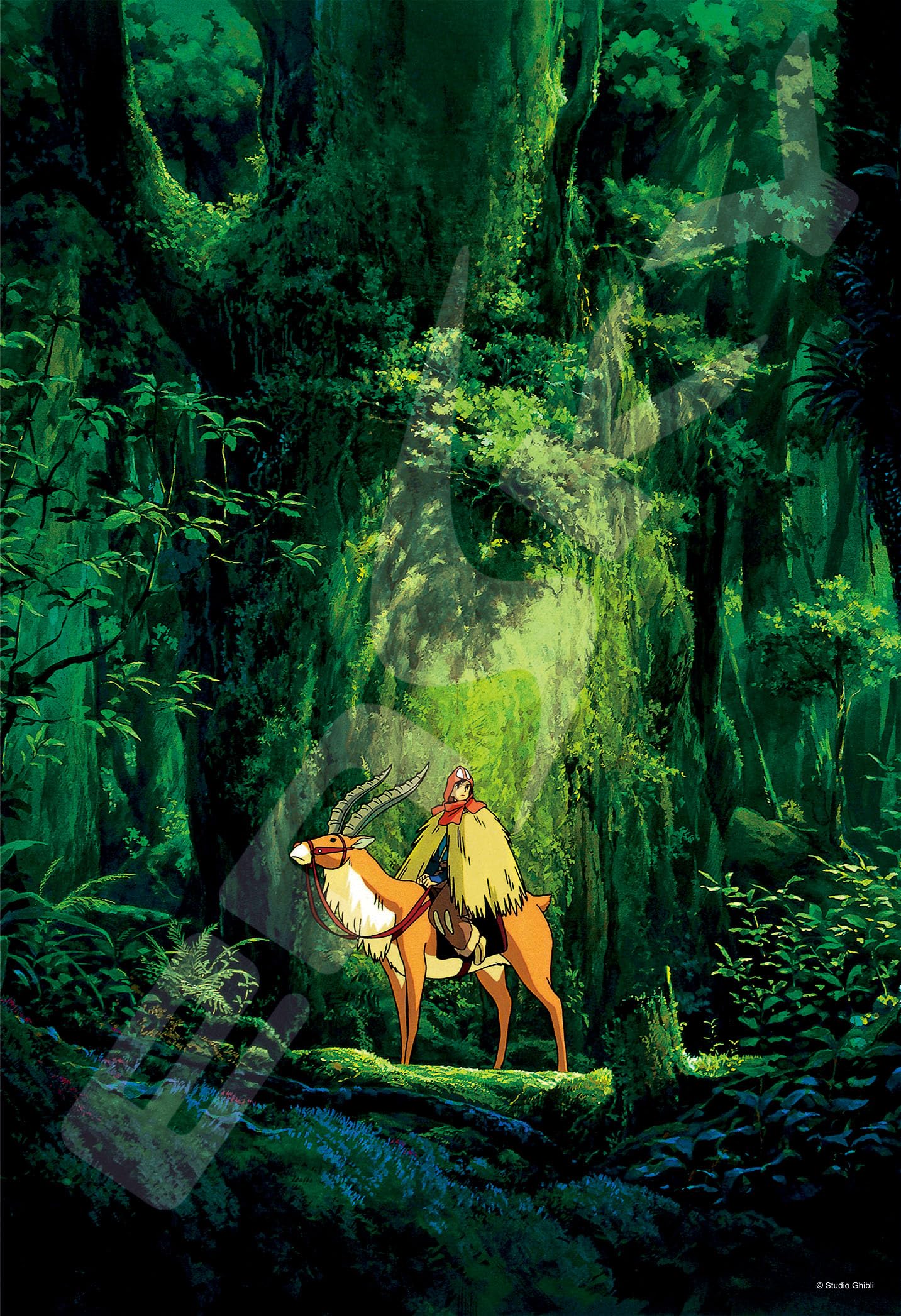 エンスカイ ジグソーパズルもののけ姫 352ピース 【シシ神の森】+額縁