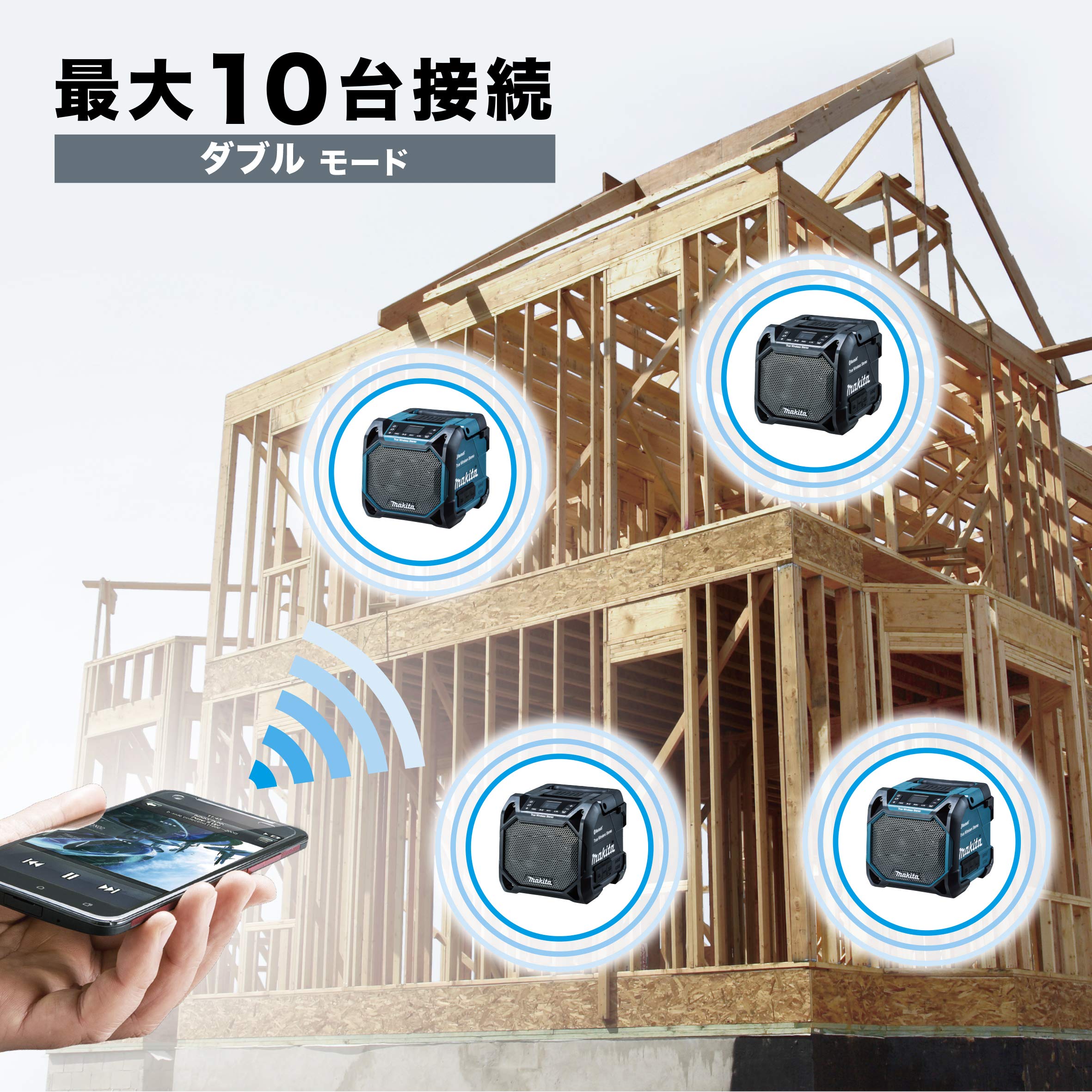 Amazon.co.jp: マキタ(Makita) 充電式スピーカ(黒) MR203B: 家電＆カメラ