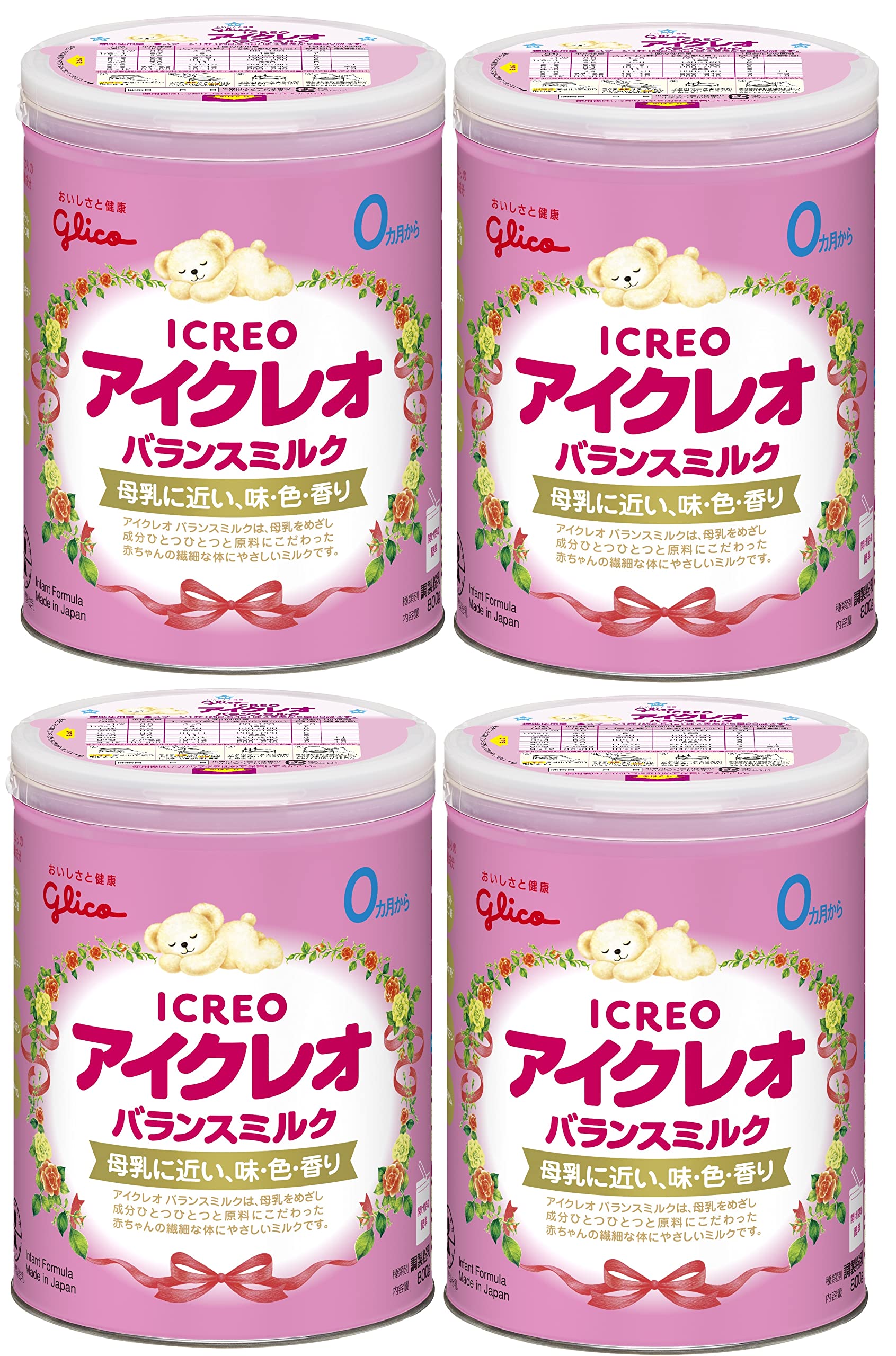 Amazon.co.jp: 【旧品】アイクレオ バランスミルク 800g×4缶 粉ミルク