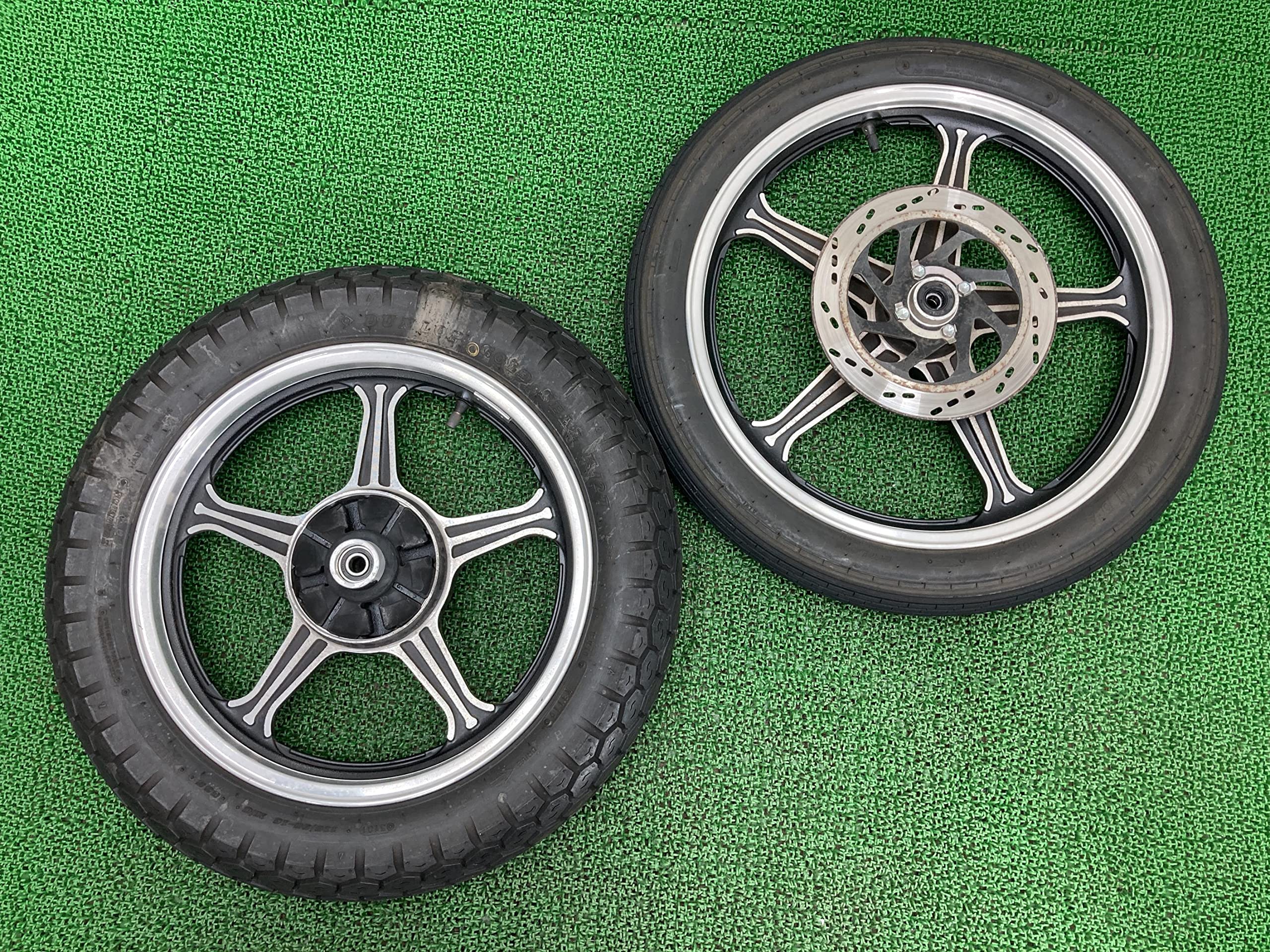 Amazon.co.jp: GN125-2F ホイール 前後 LC6PCJ2N4E0004*** スズキ 純正