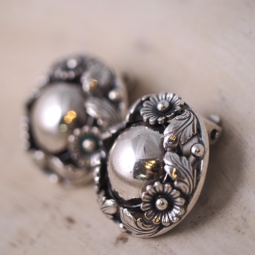 N.E.FROM ニルスエリックフロム シルバー フラワー＆シルバーボール