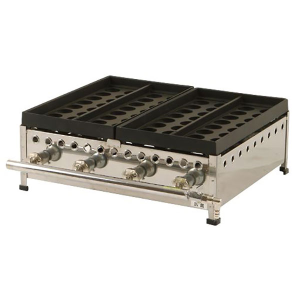 ジャンボたこ焼き器 32穴（フチ高・帯鉄式） | 2.模擬店グッズ