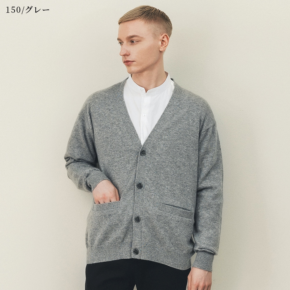 カシミヤ100％ Vネックカーディガン | Item,Knit | FUKAKINET