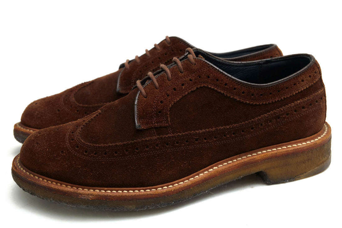 REGAL NN-F2007 DWELLER SHOES WING TIP COW SUEDE with GORE-TEX 2L