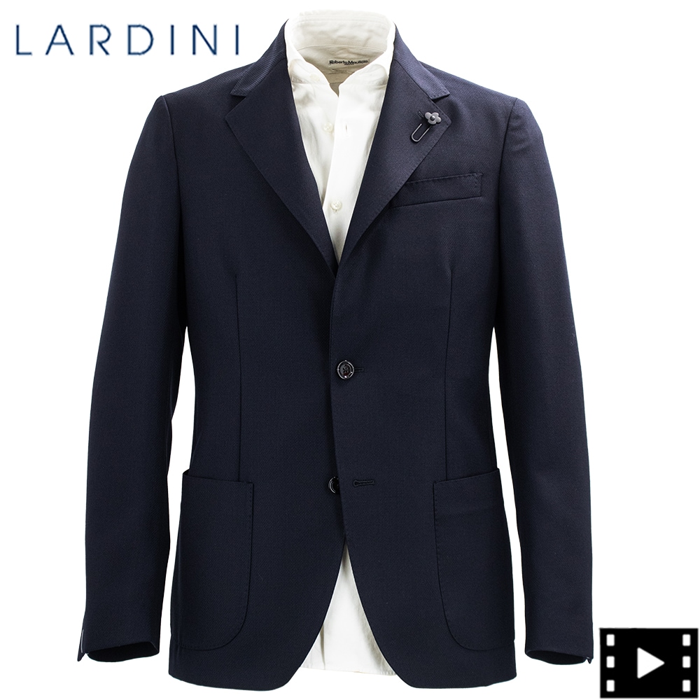 ラルディーニ ジャケット メンズ ポリエステルウール ホップサック 2B