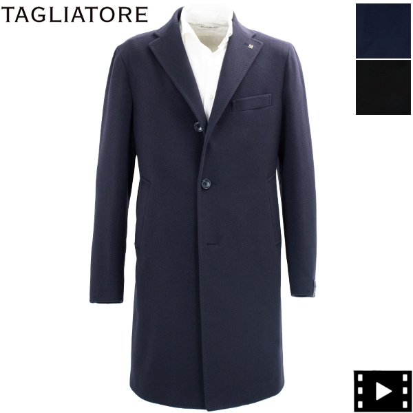 タリアトーレ コート メンズ カシミア 段返り3B シングルチェスター